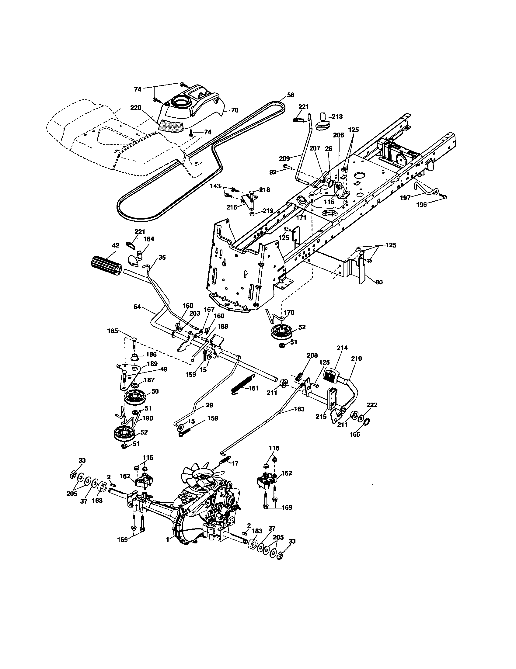 Husqvarna 917279220 drive diagram
