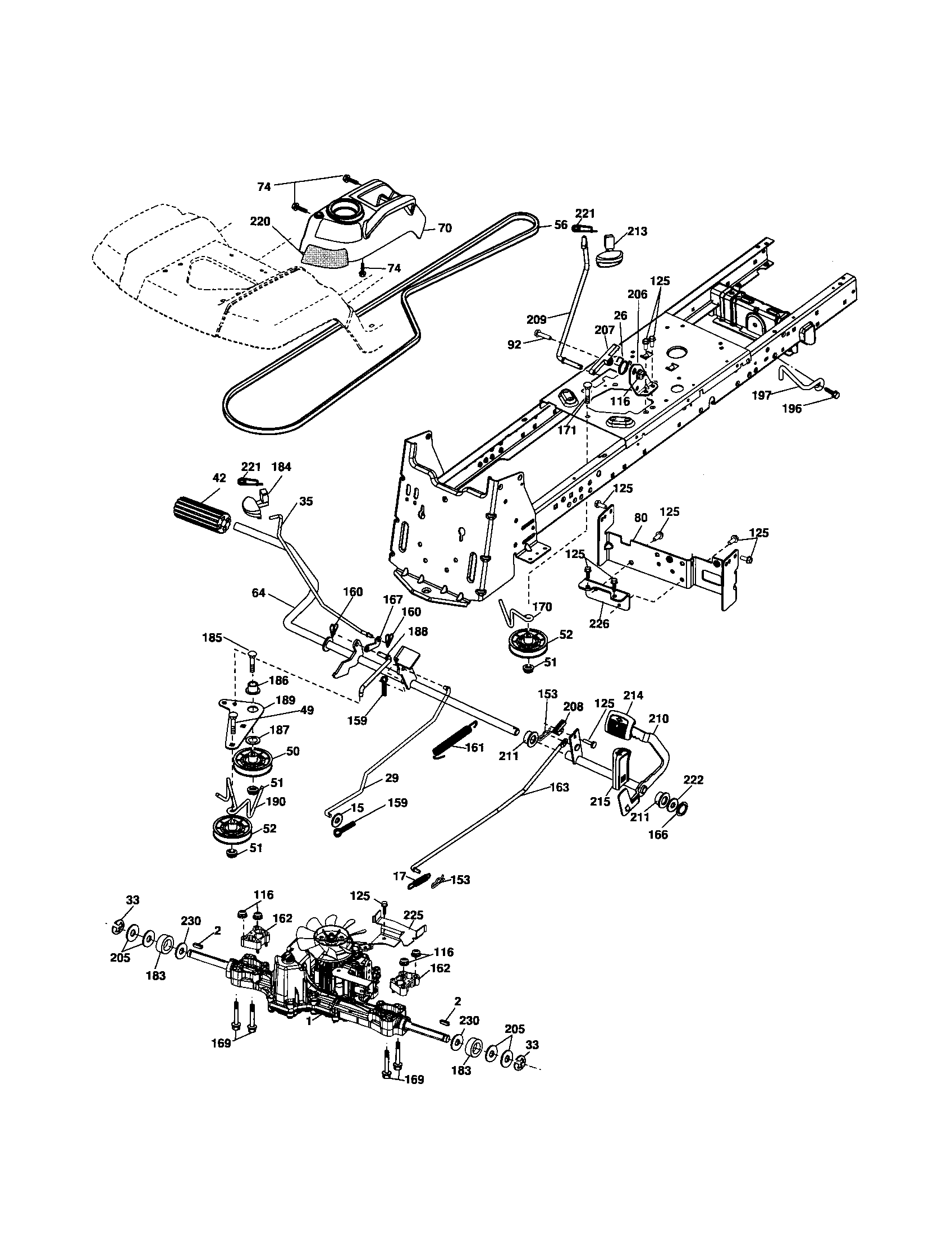 Husqvarna 917279241 drive diagram