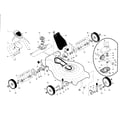 Craftsman 917370731 drive control/gear case/wheels diagram