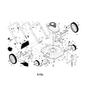 Poulan PR65N22SH rotary mower diagram