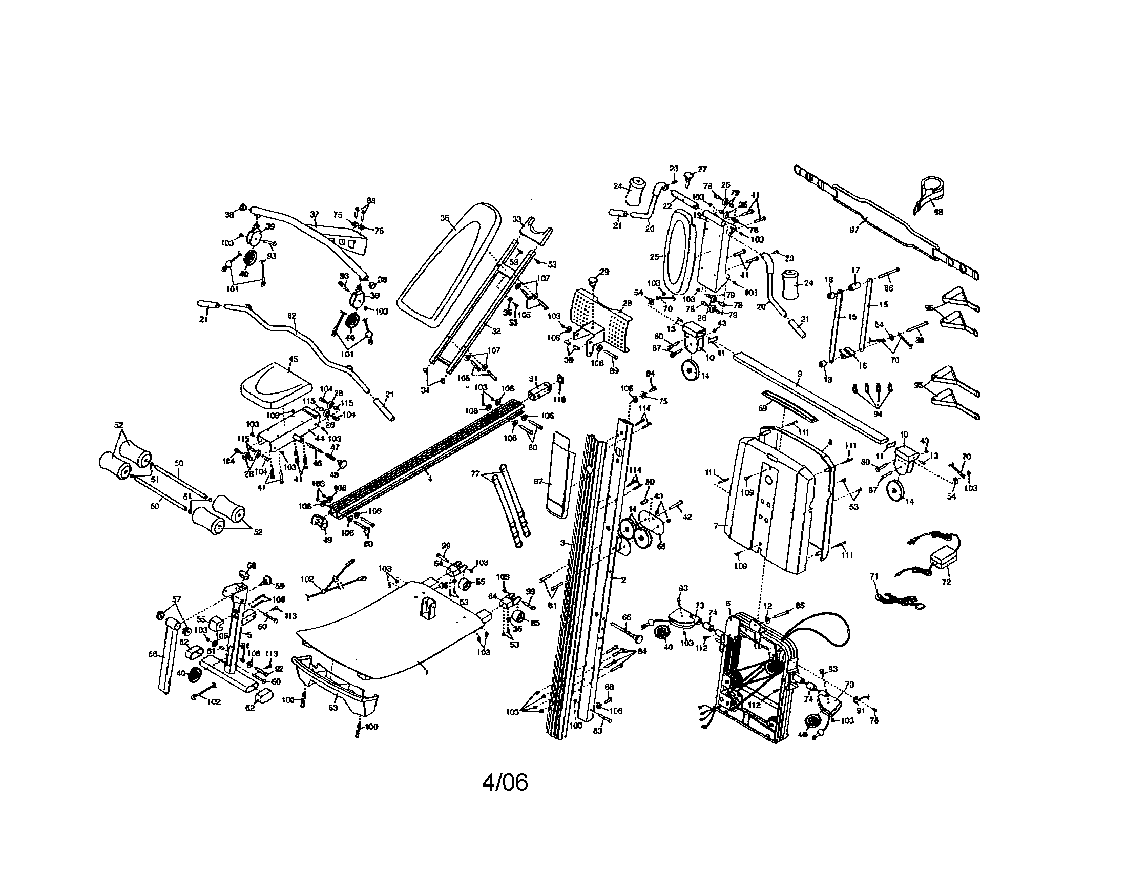 Weider 831153971 weight system diagram