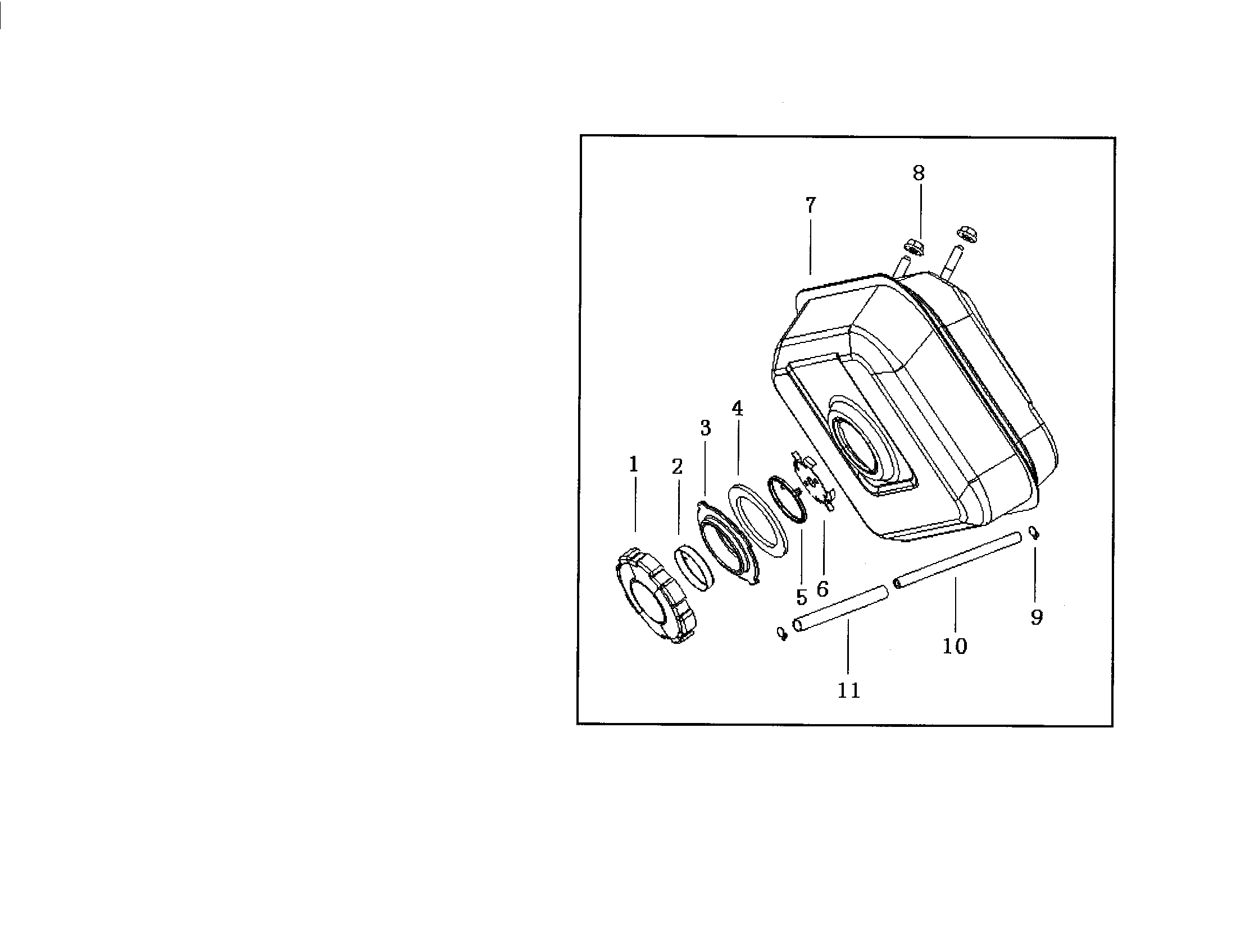 Pro Source WP255 fuel tank diagram