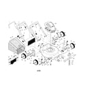Poulan XT45N21R rotary mower diagram