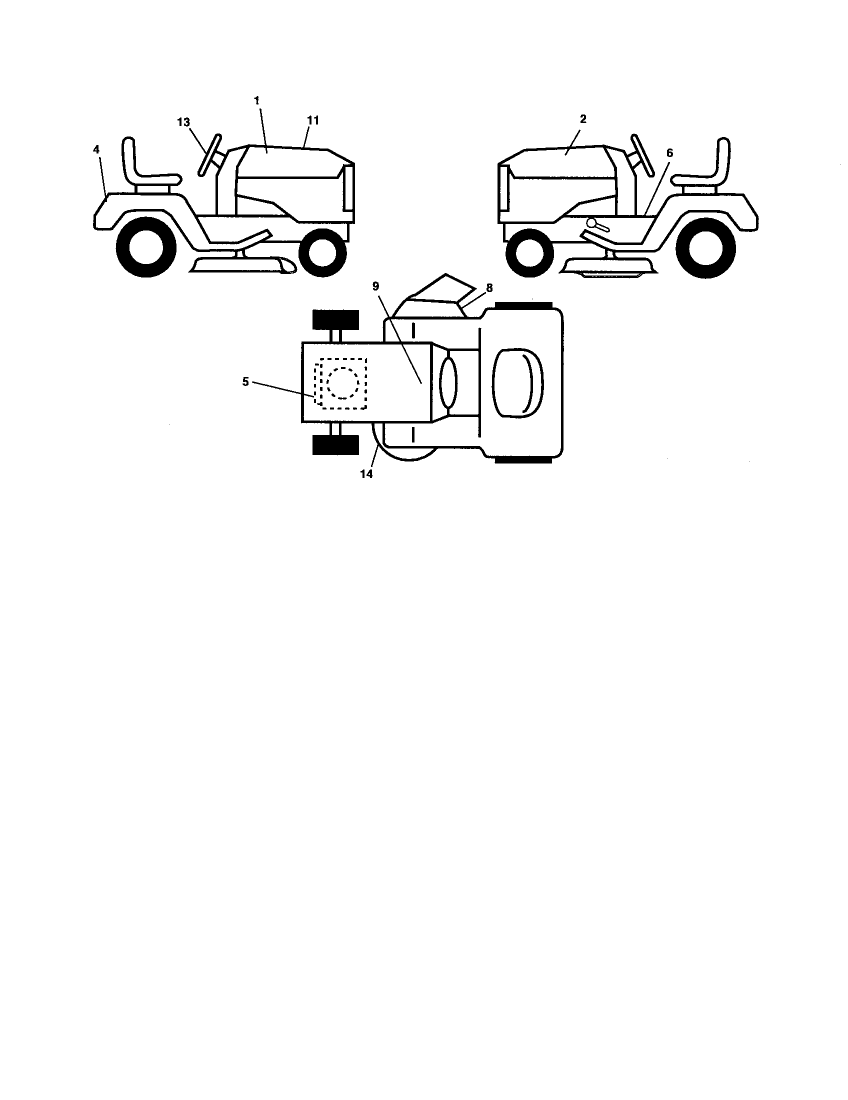 Poulan 96042002601 decals diagram