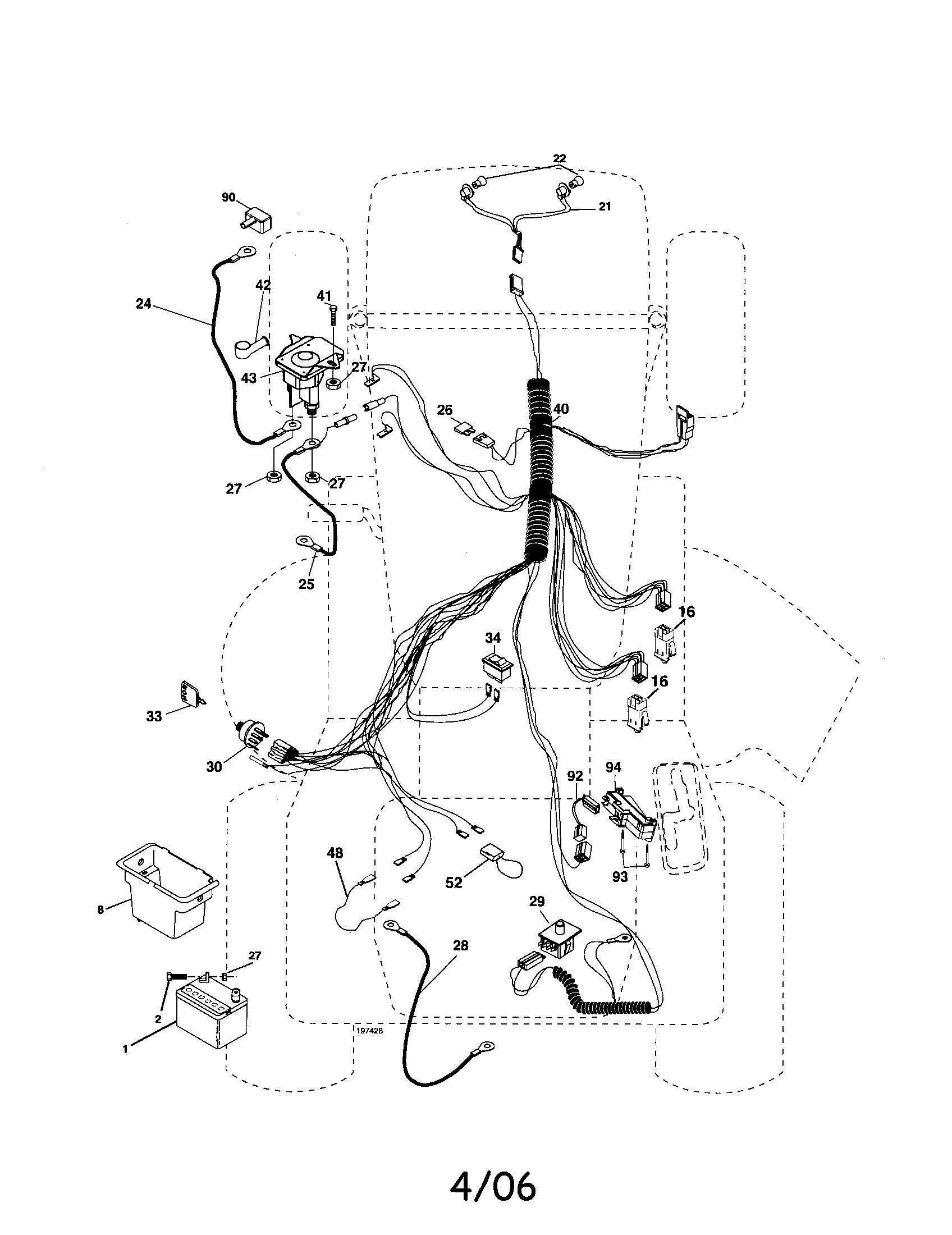 Poulan 96012001200 electrical diagram