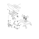 Poulan 96012001200 seat assembly diagram