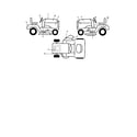 Poulan 96012001200 decals diagram
