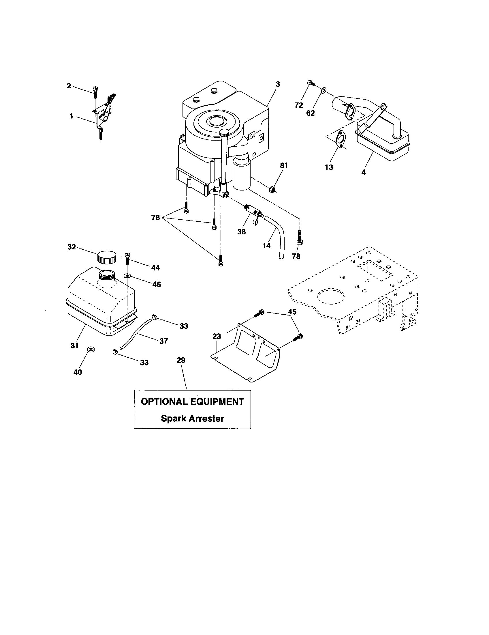 Poulan 96012004400 engine diagram