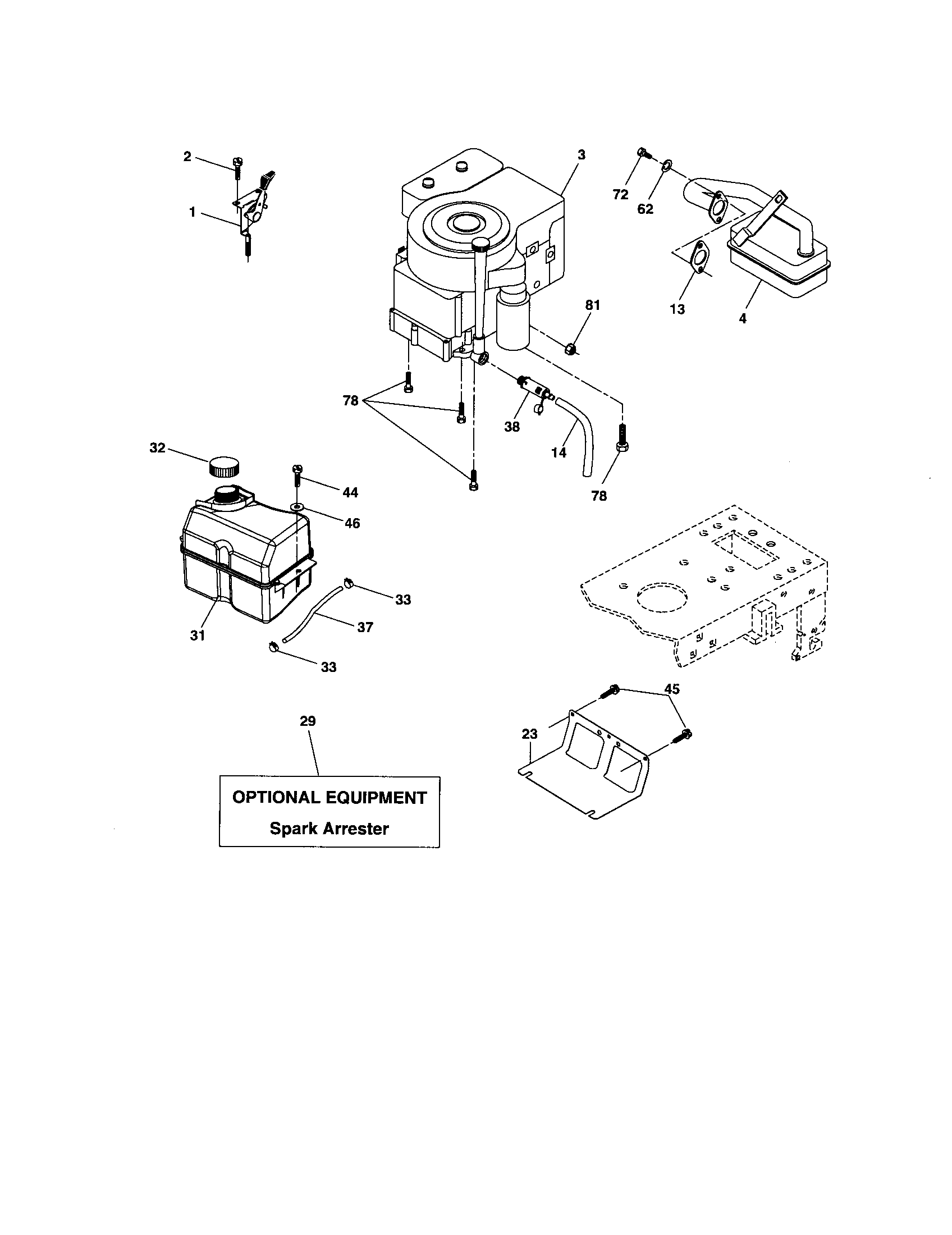 Poulan 96012004600 engine diagram