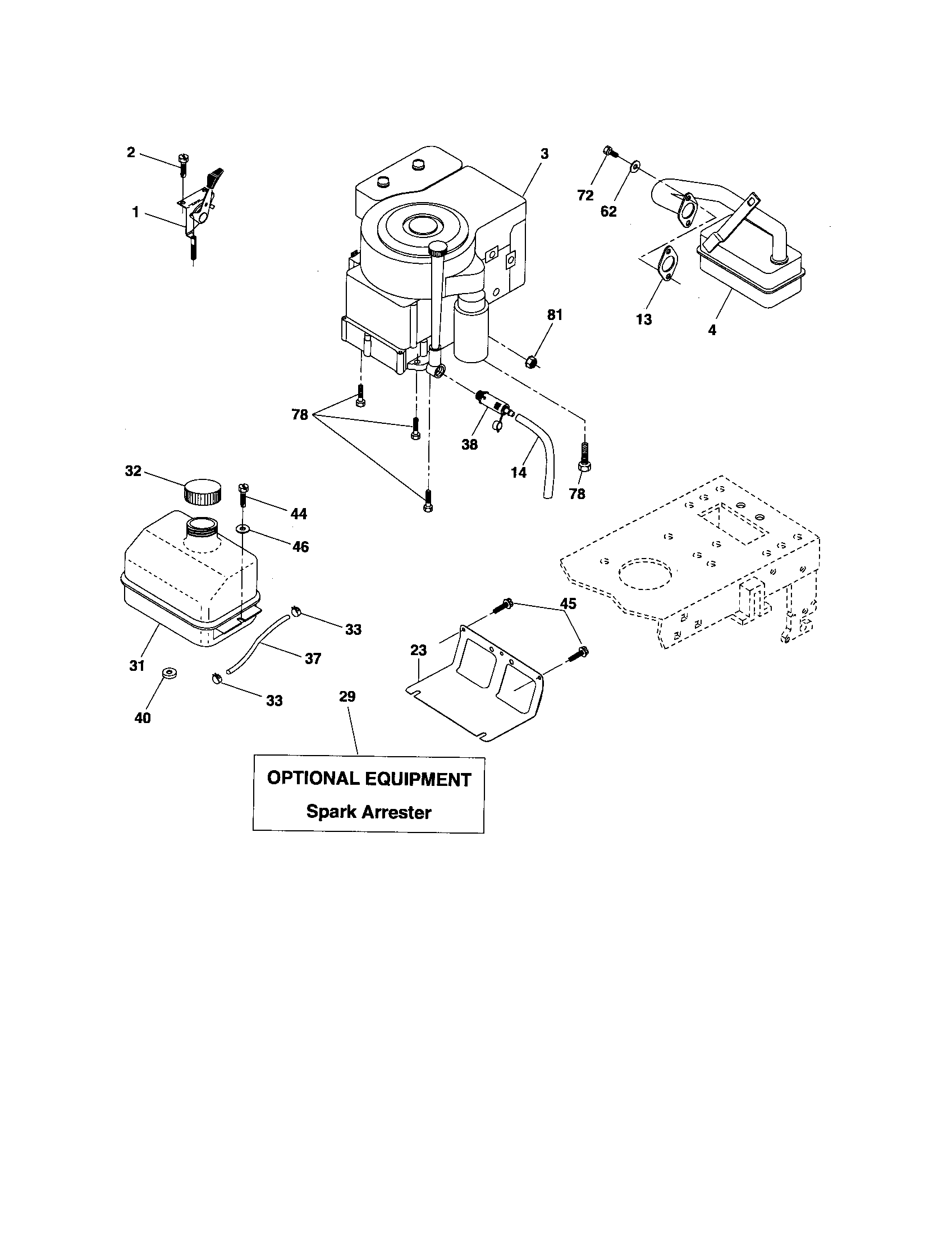 Poulan 96012005300 engine diagram