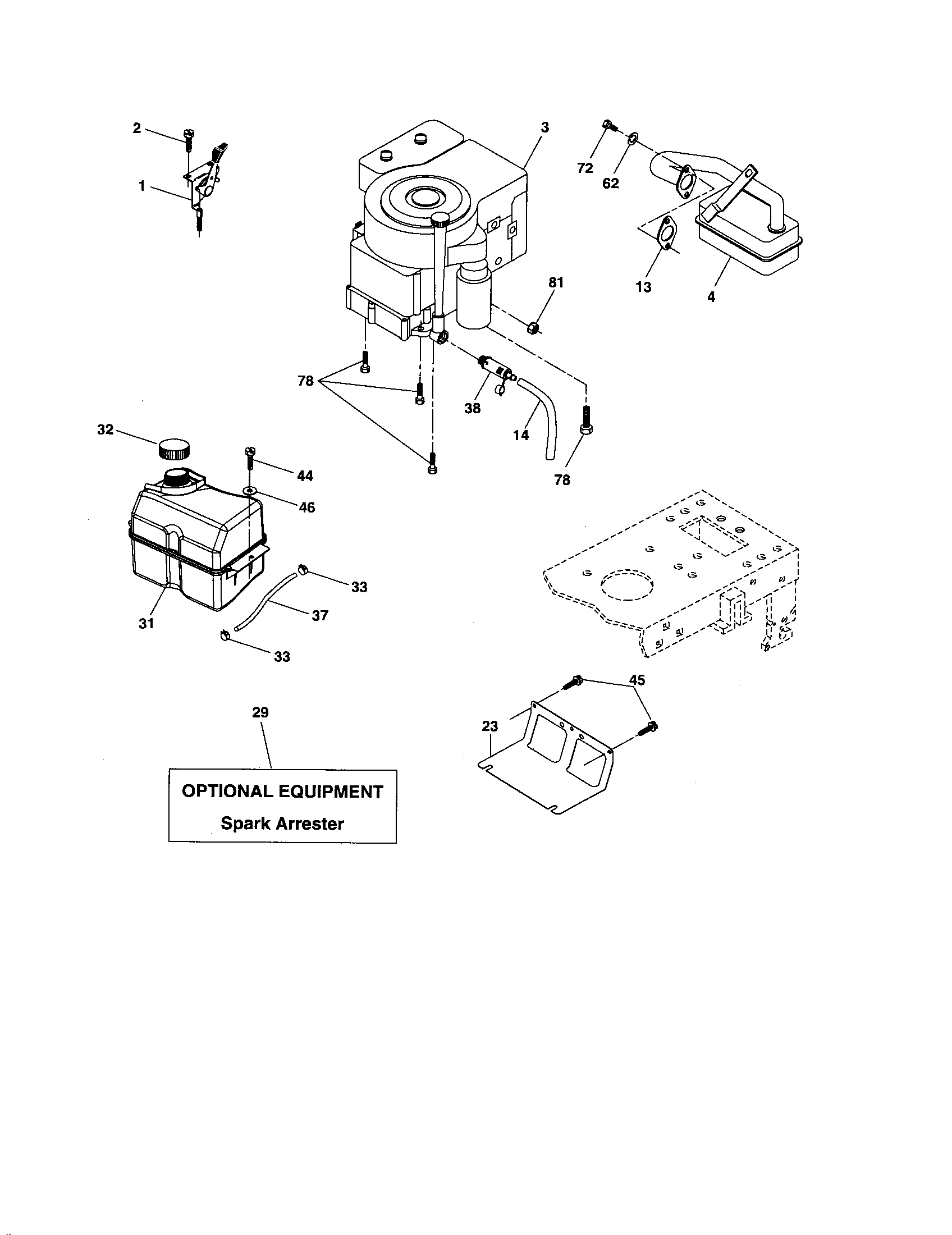 Poulan 96012004700 engine diagram