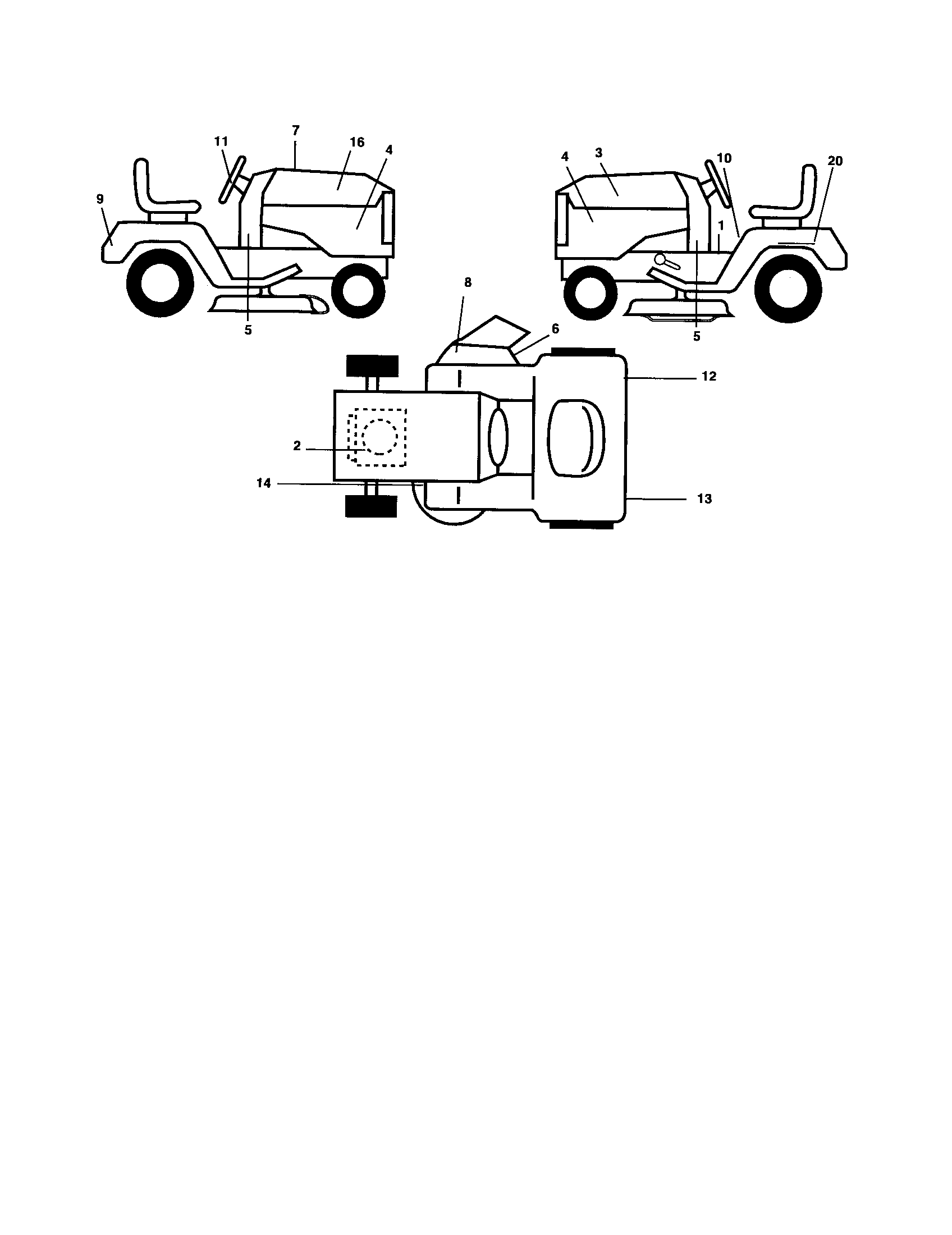 Poulan 96012004701 decals diagram