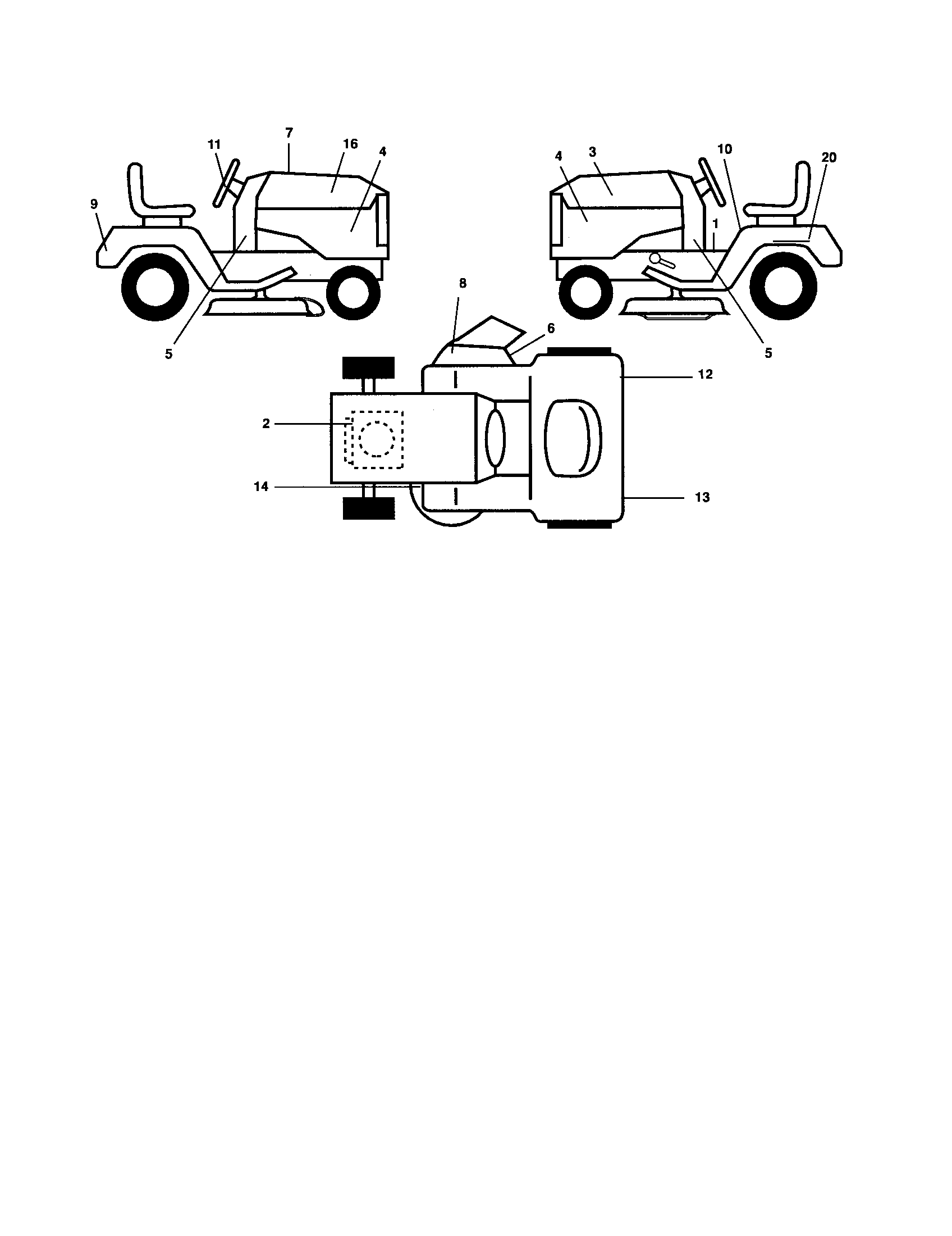 Poulan 96012006200 decals diagram
