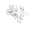 Poulan PB19H42YT seat assembly diagram