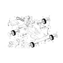 Craftsman 917377841 drive control/gear case/wheels diagram