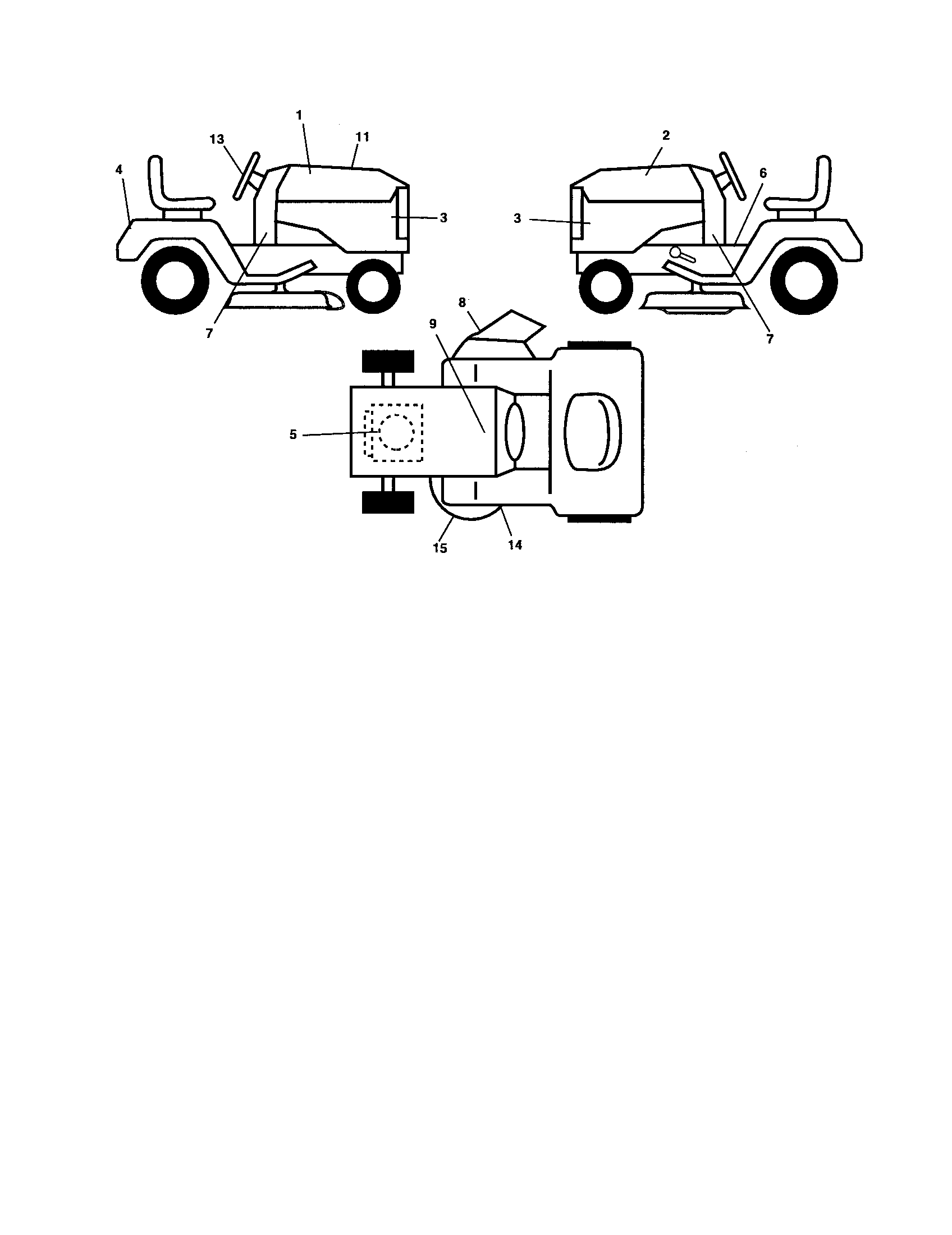 Poulan 96042001000 decals diagram