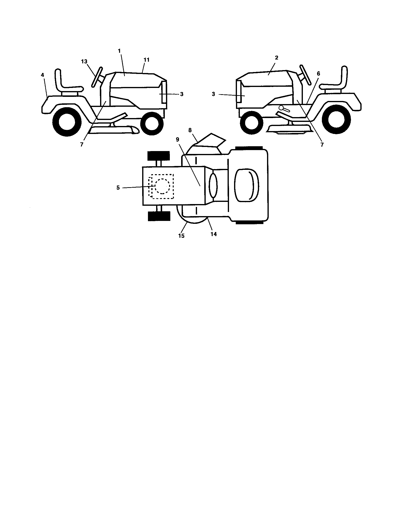 Poulan 96042002900 decals diagram