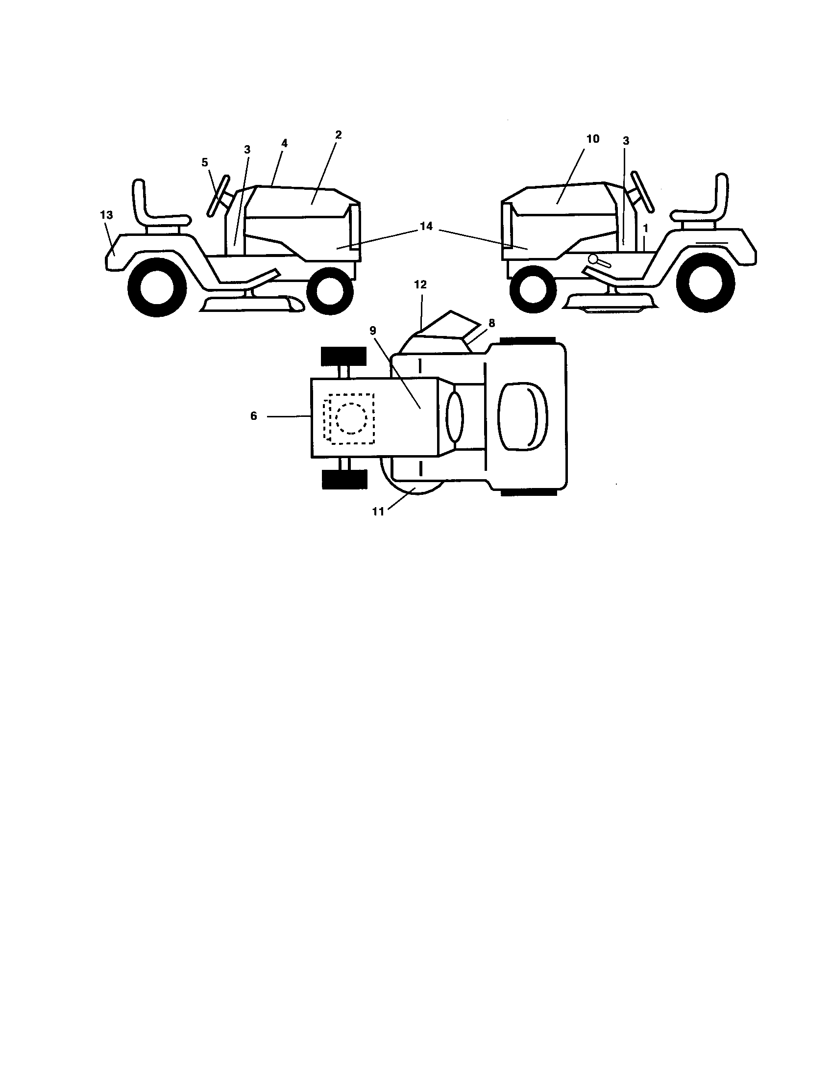 Poulan PBGT22H54 decals diagram