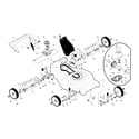 Craftsman 917370711 drive control/gear case/wheels diagram