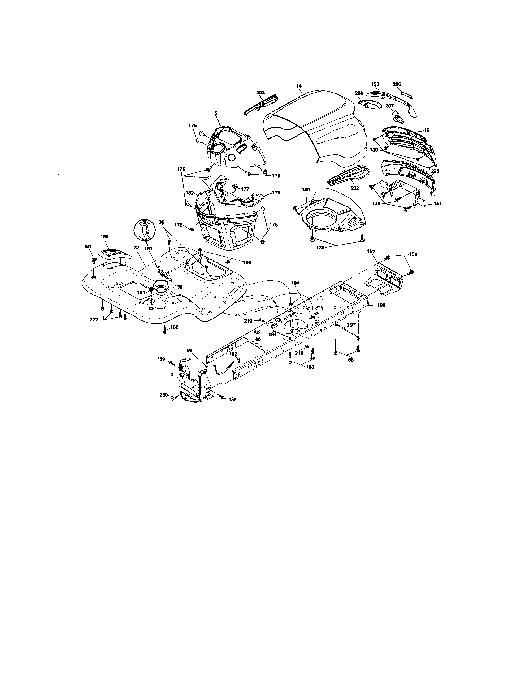 Craftsman 917276683 chassis and enclosures diagram