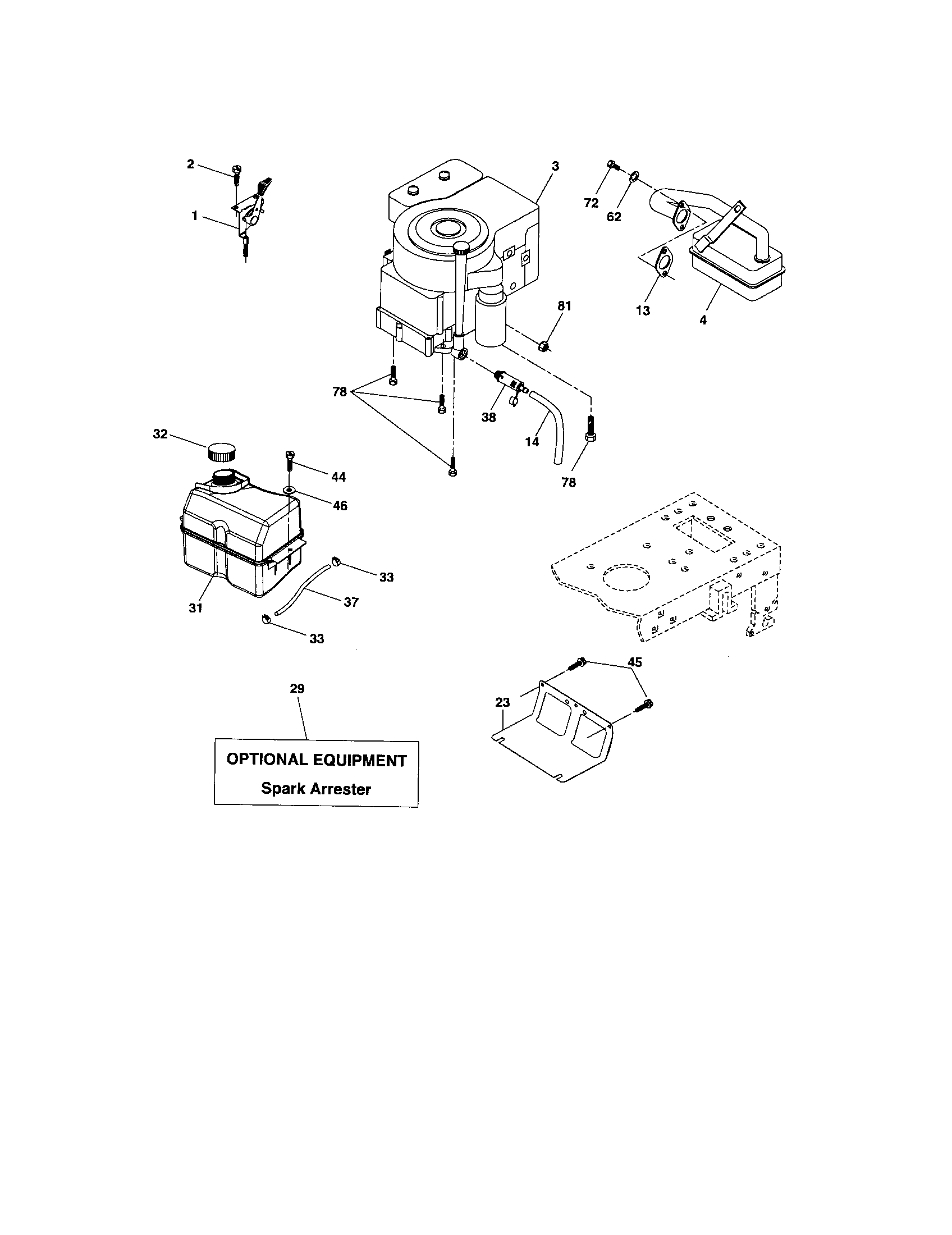 Craftsman 917276824 engine diagram