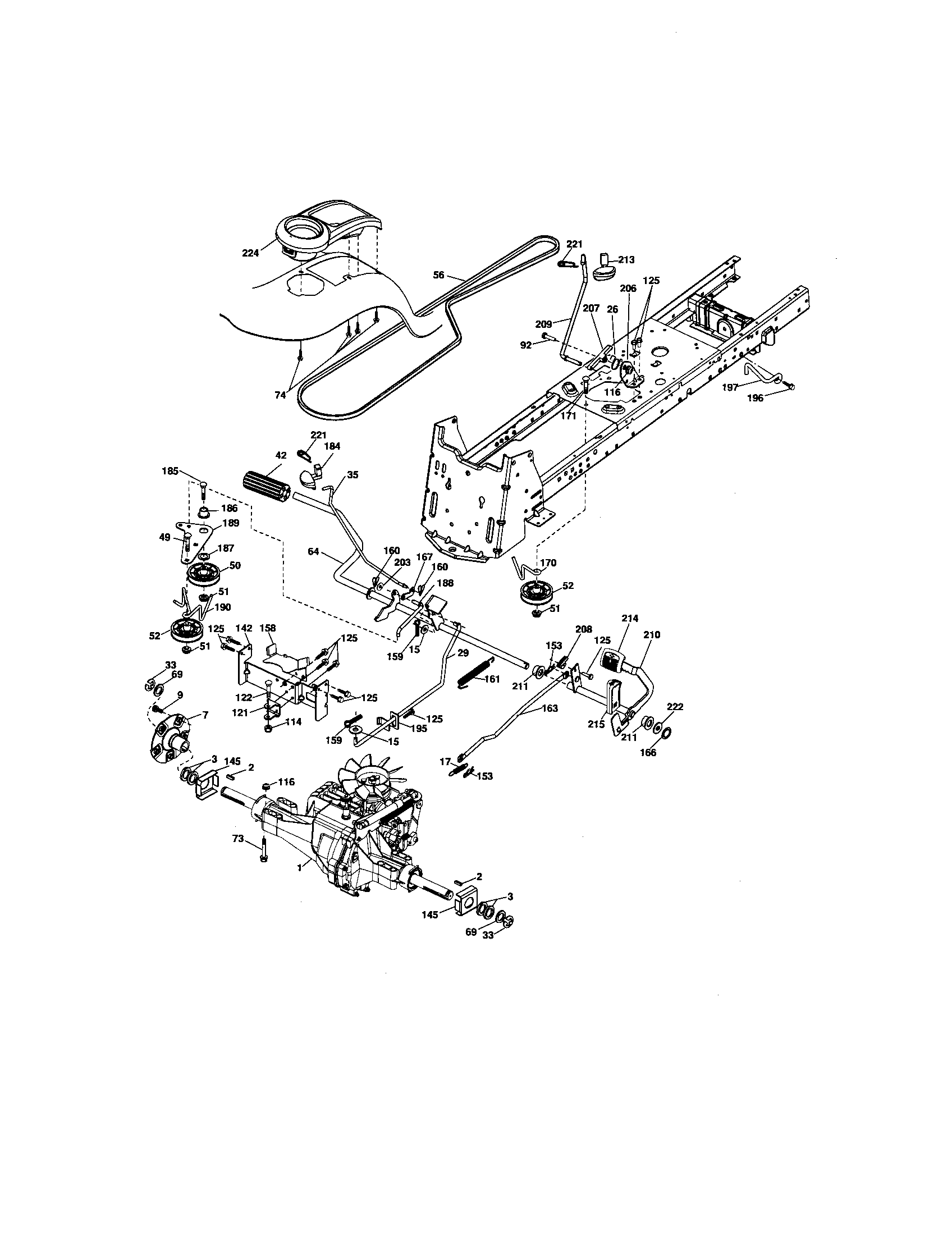 Craftsman 917276922 ground drive diagram