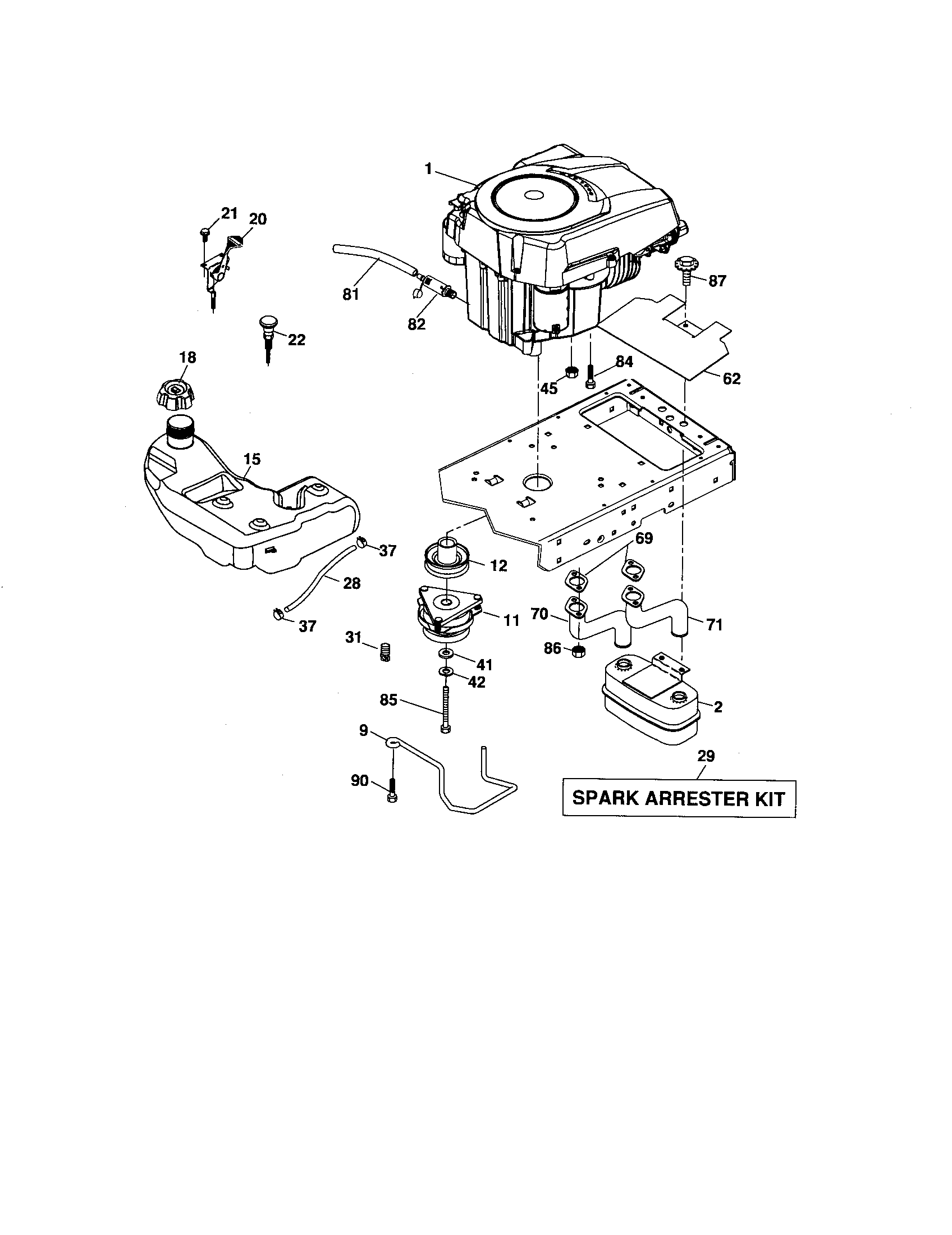 Craftsman 917276922 engine diagram