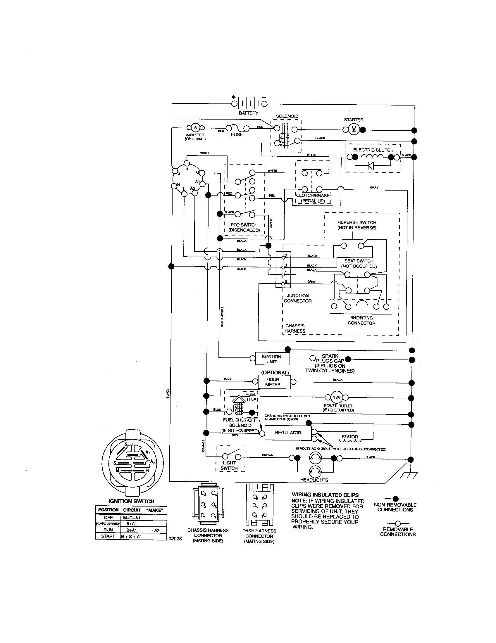 Craftsman 917276922 schematic-tractor diagram