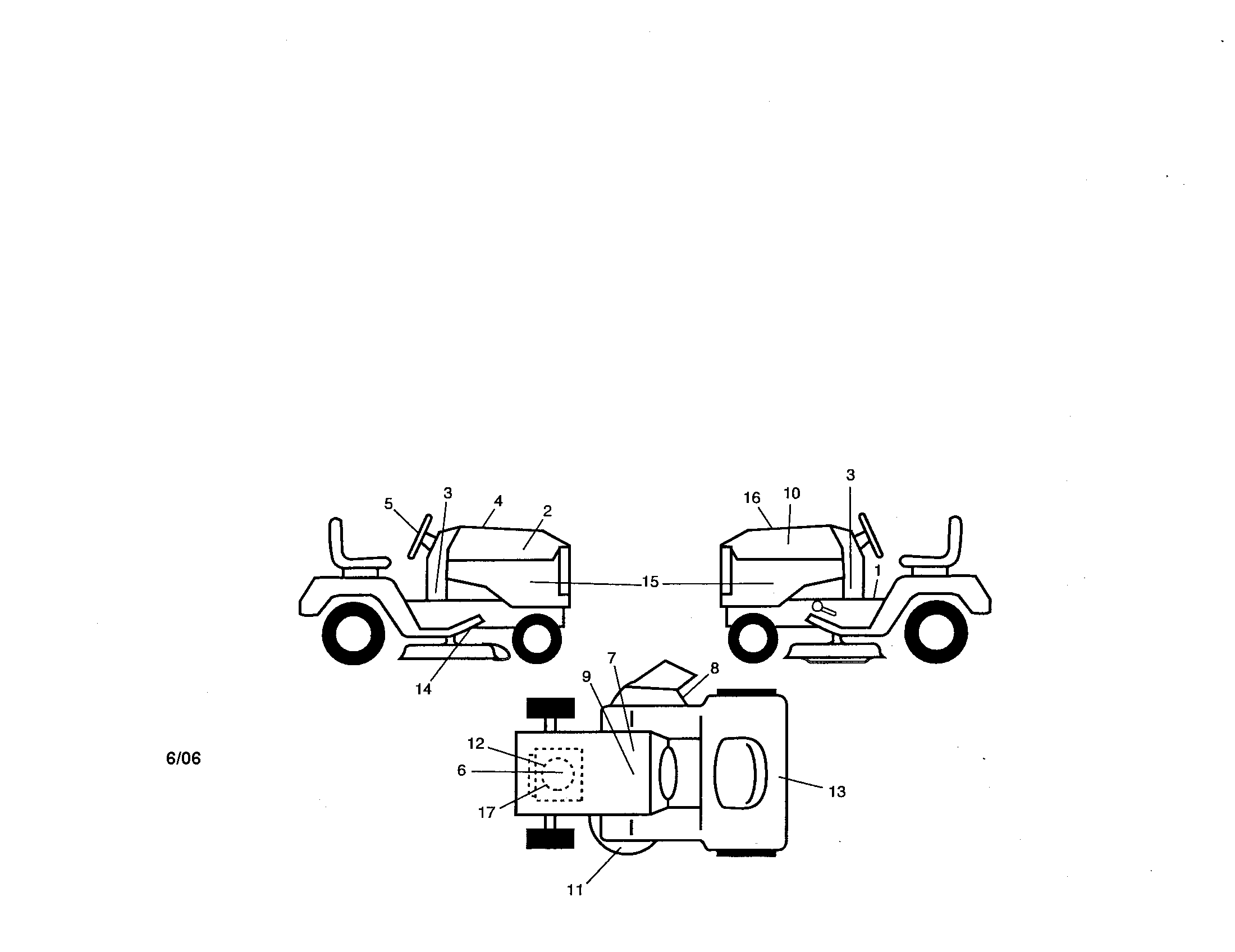 Craftsman 917276923 decals diagram