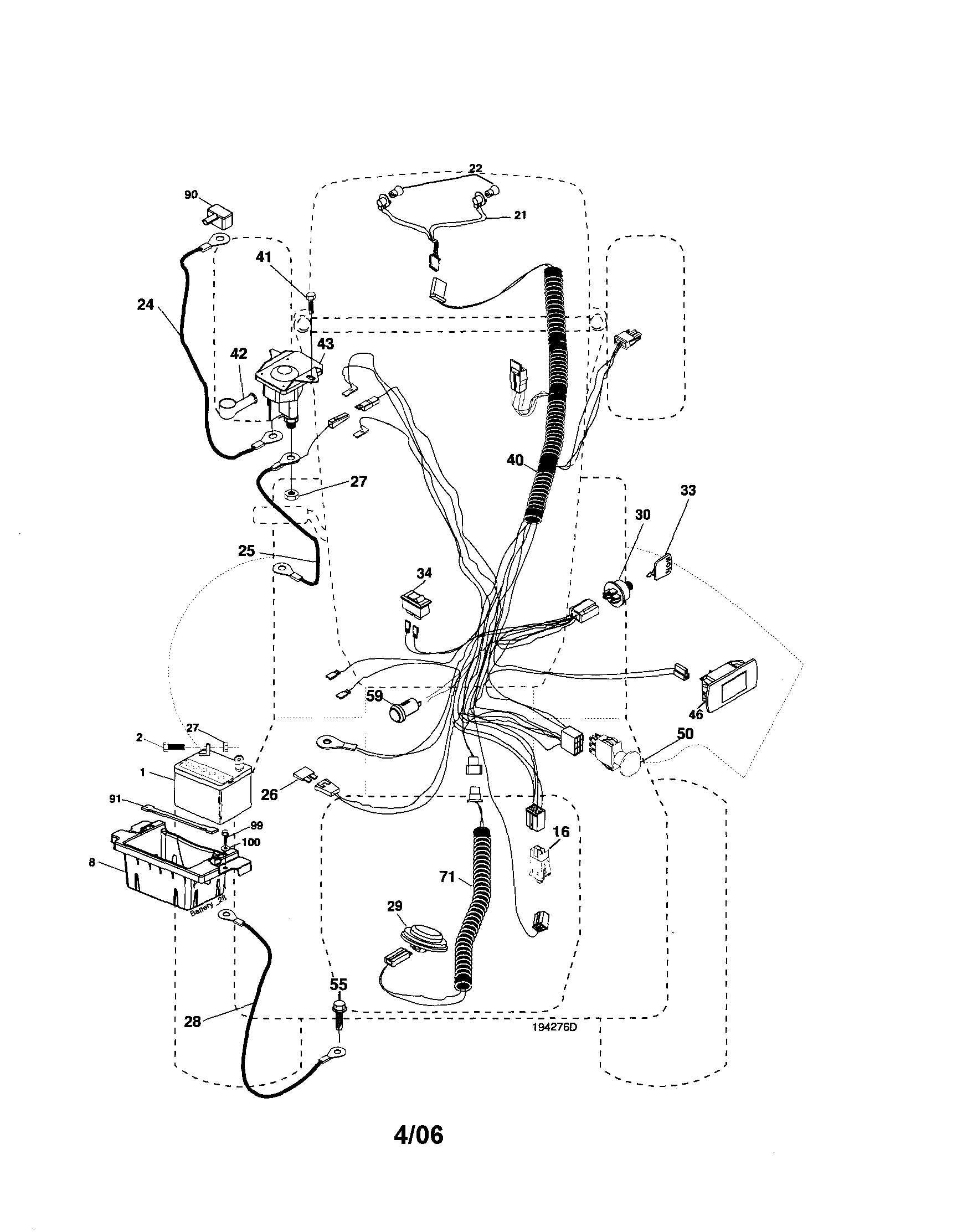 Husqvarna 917279200 electrical diagram