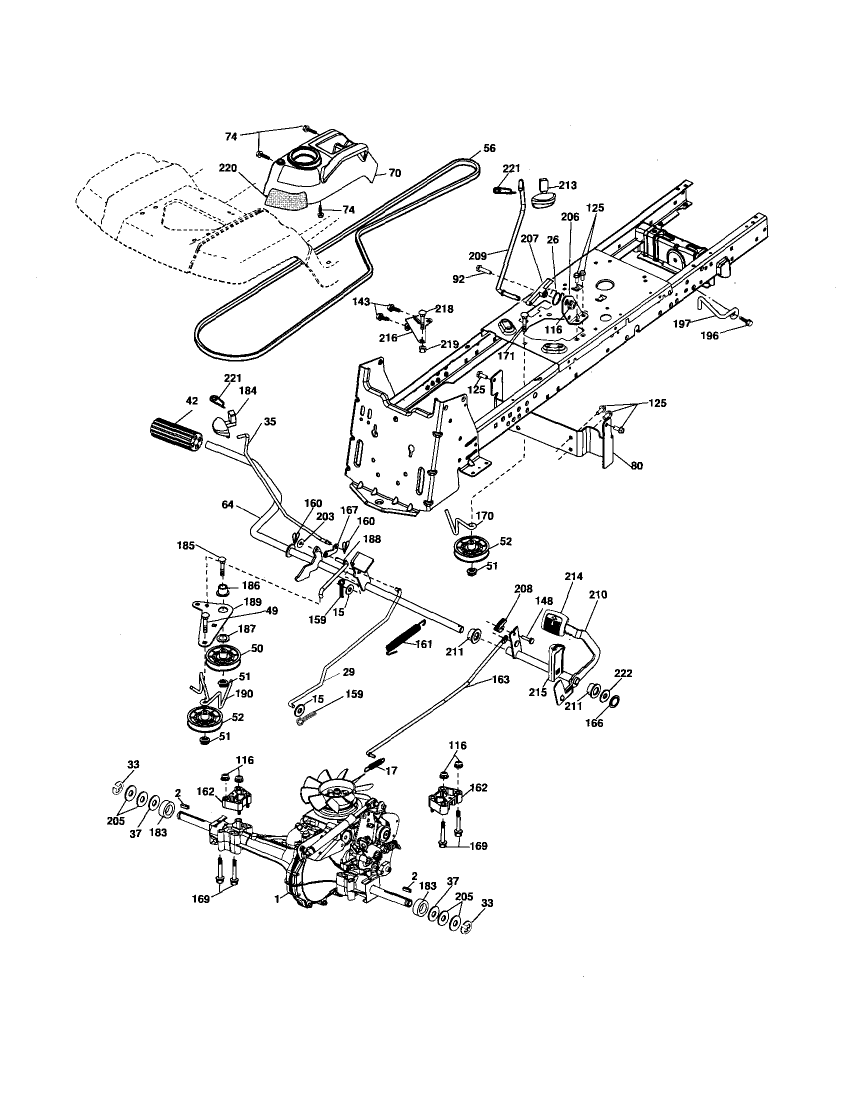 Husqvarna 917279200 drive diagram