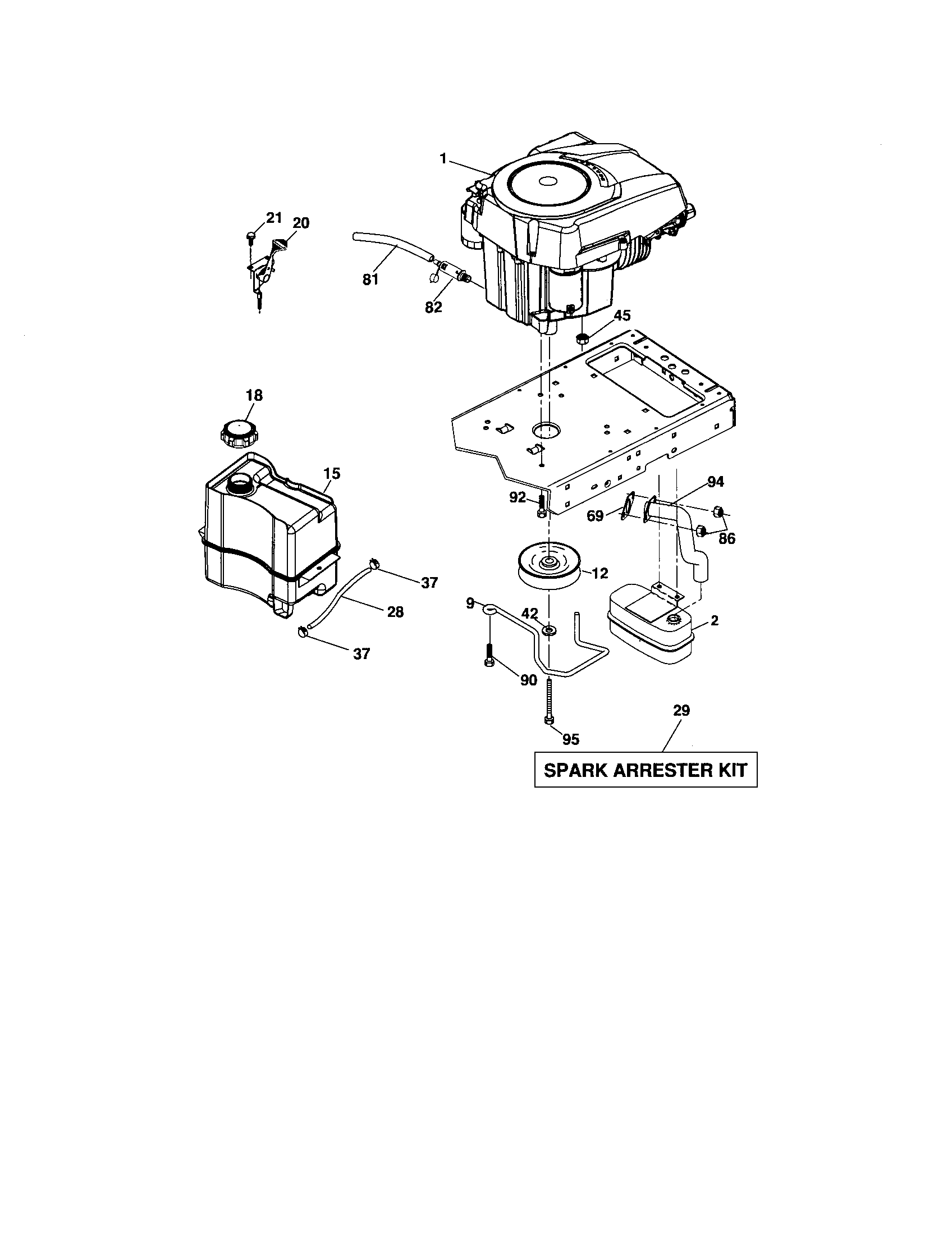 Craftsman 917276181 engine diagram