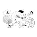 Murray 961470003 drive control/gear case/wheels diagram