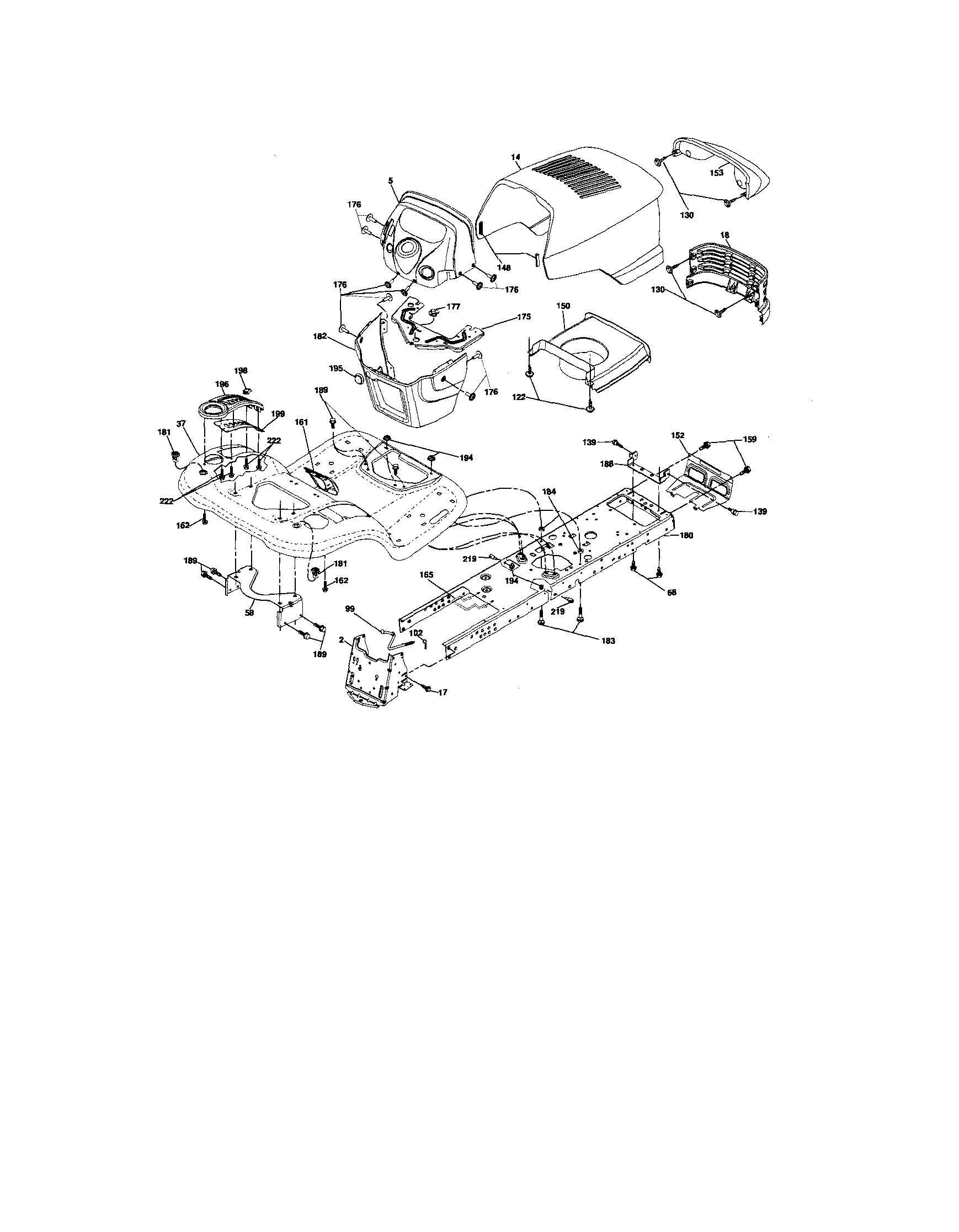 Craftsman 917276846 chassis and enclosures diagram