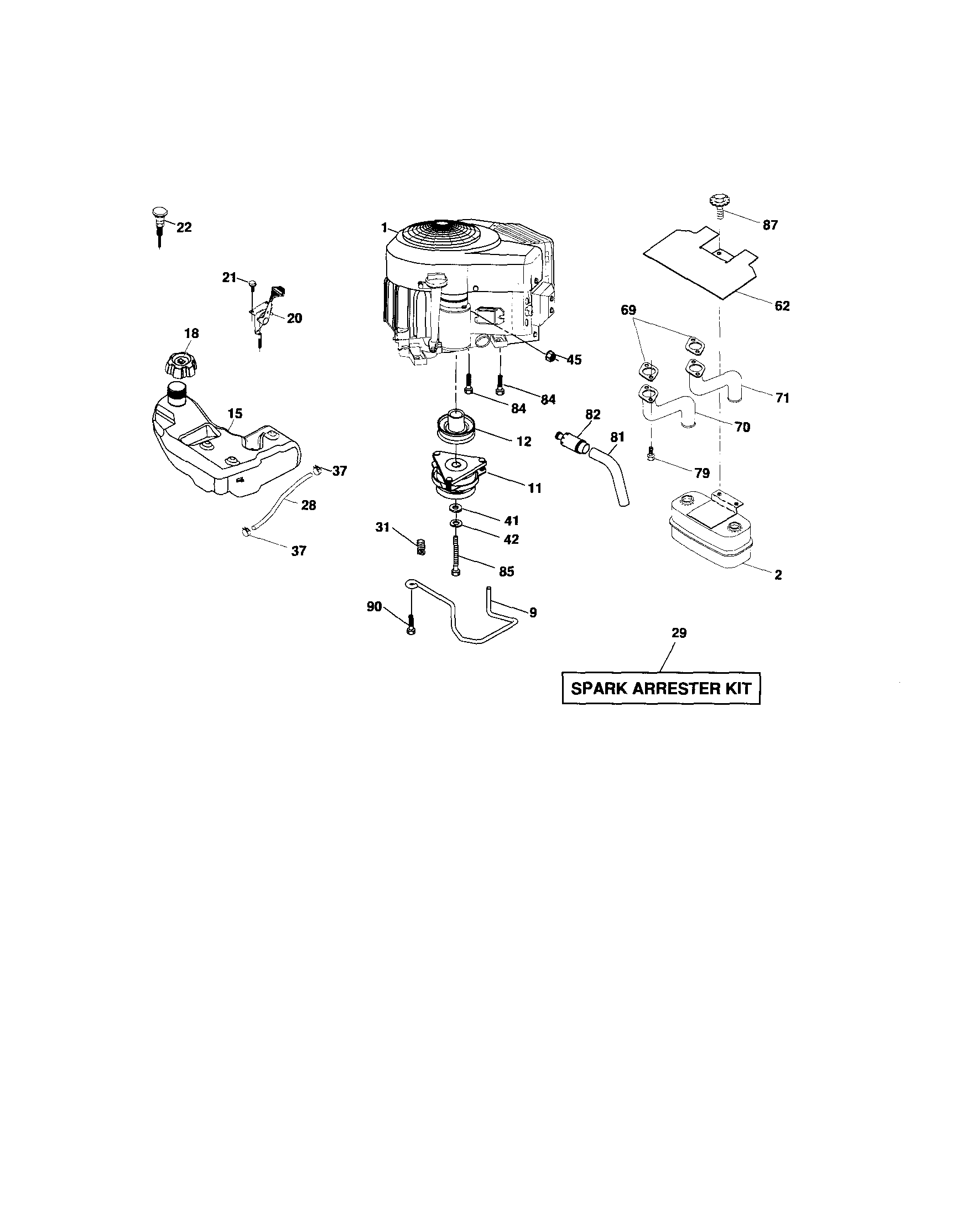 Craftsman 917276846 engine diagram