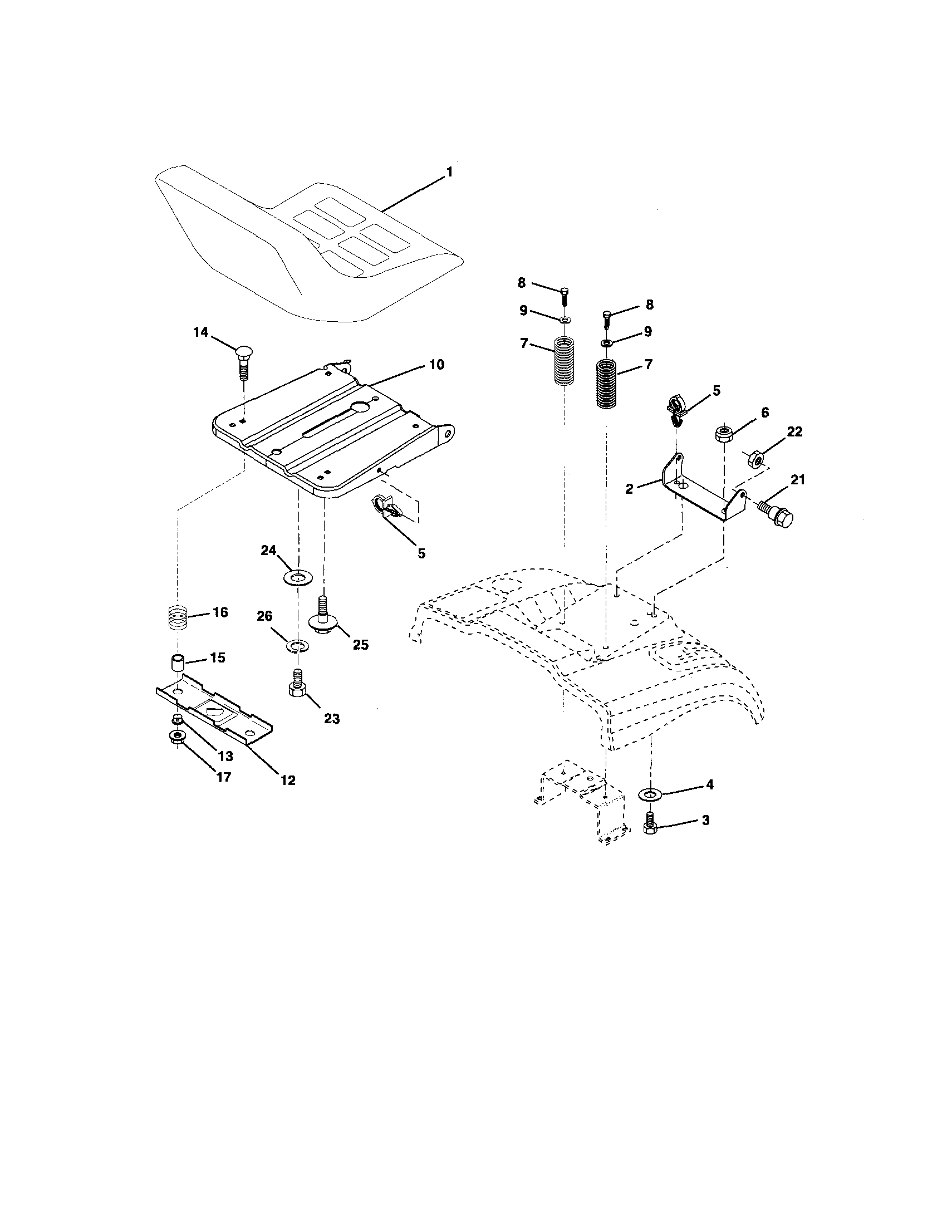 Rally 96061013000 seat assembly diagram