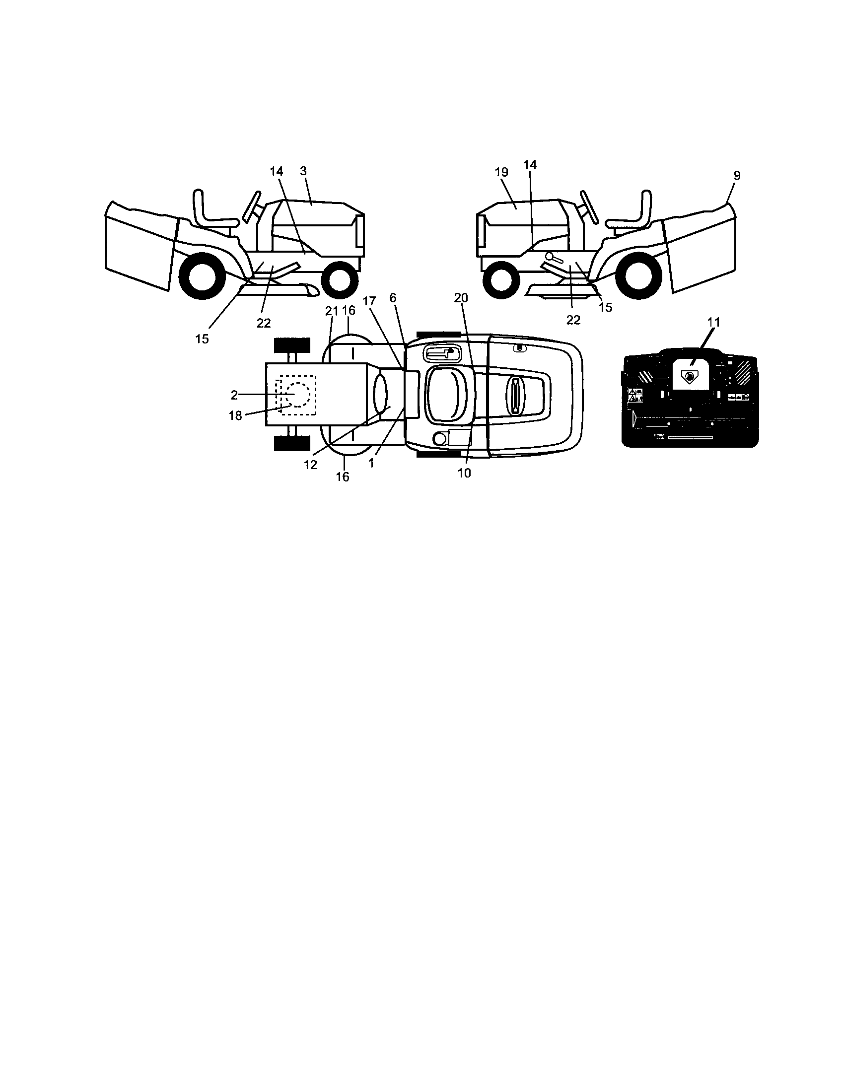 Rally 96061013000 decals diagram