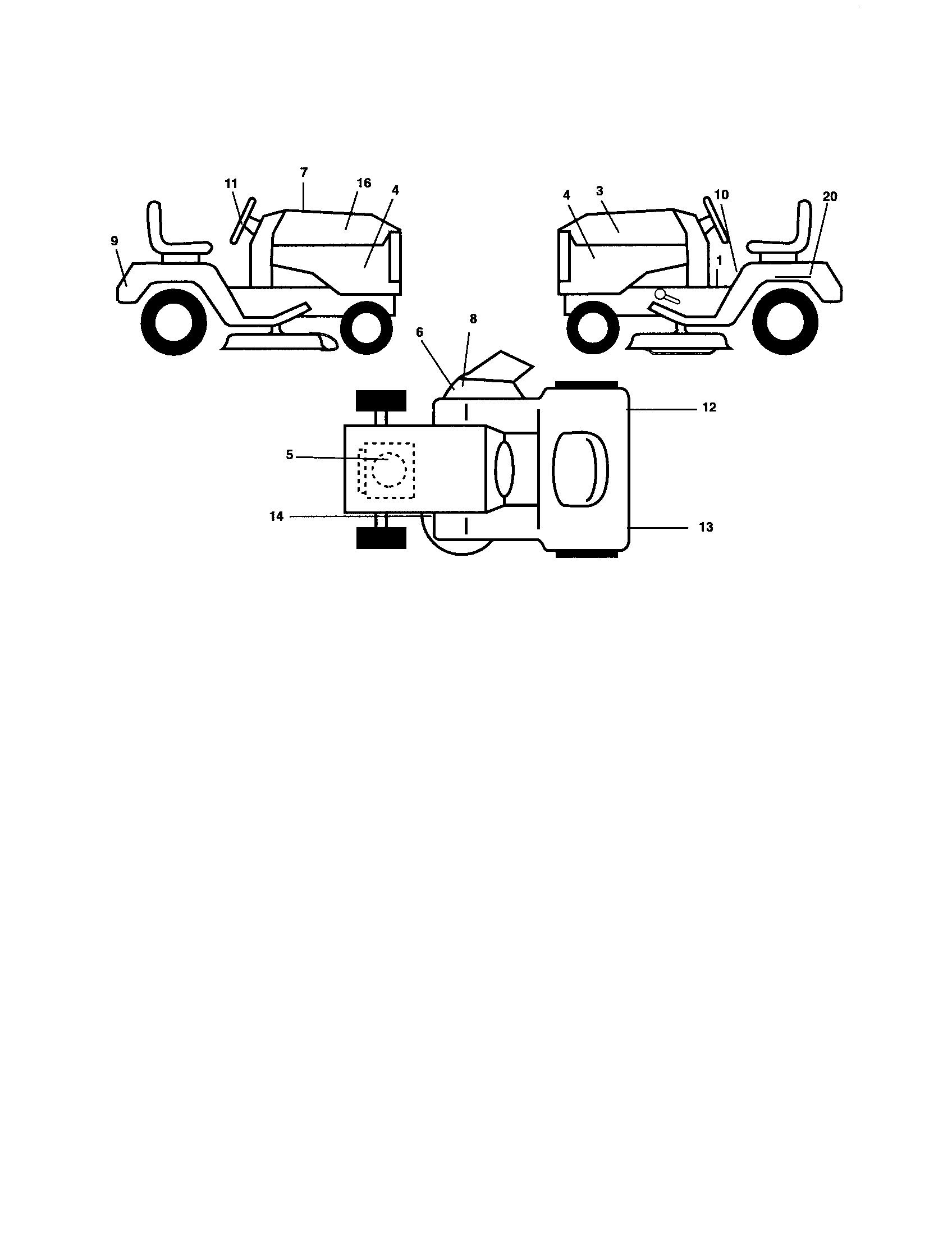 Poulan 96012000300 decals diagram
