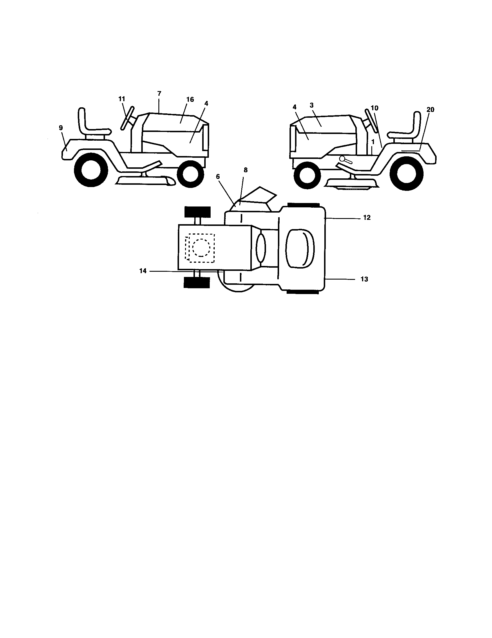 Poulan 96012001501 decals diagram