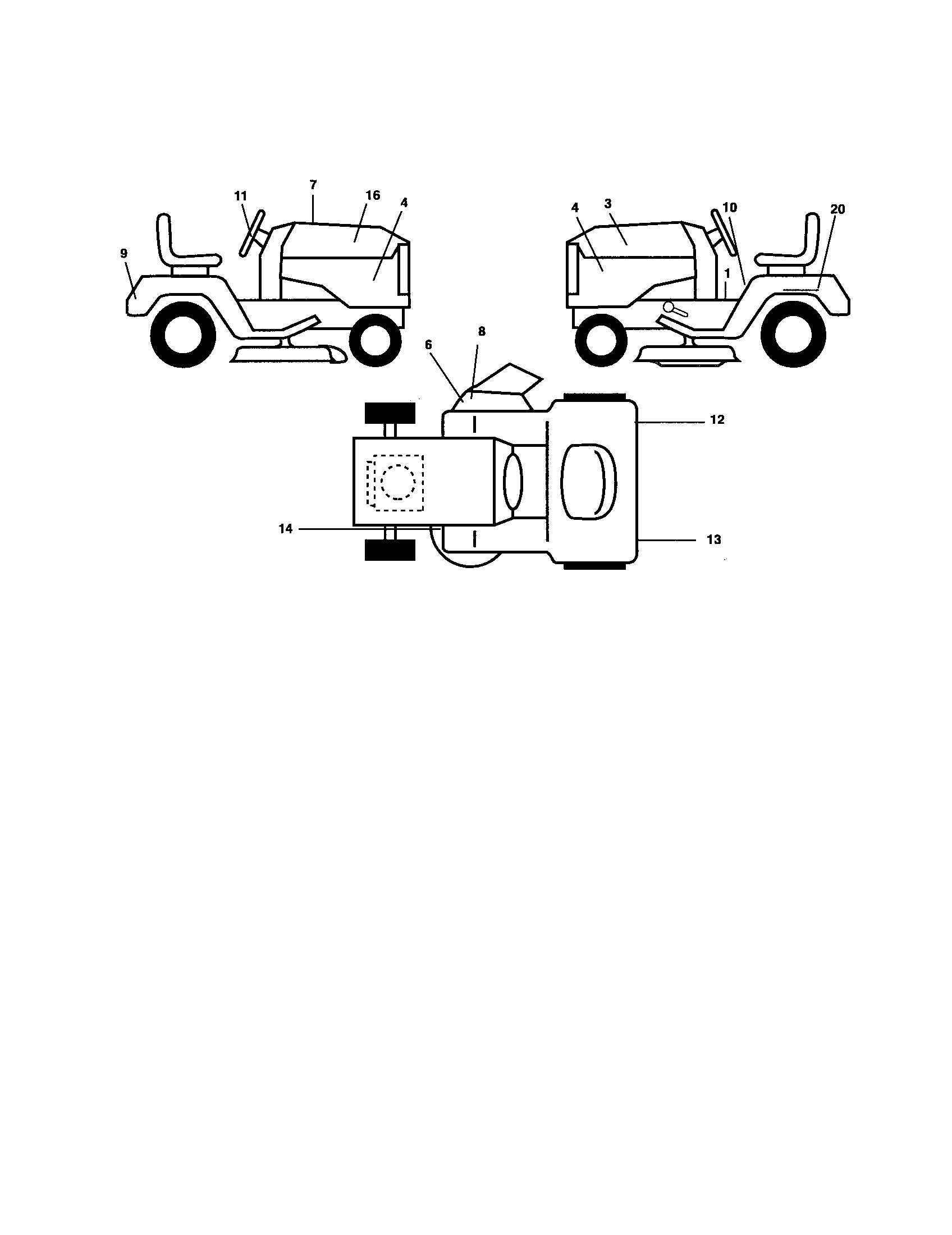 Poulan 96012001601 decals diagram