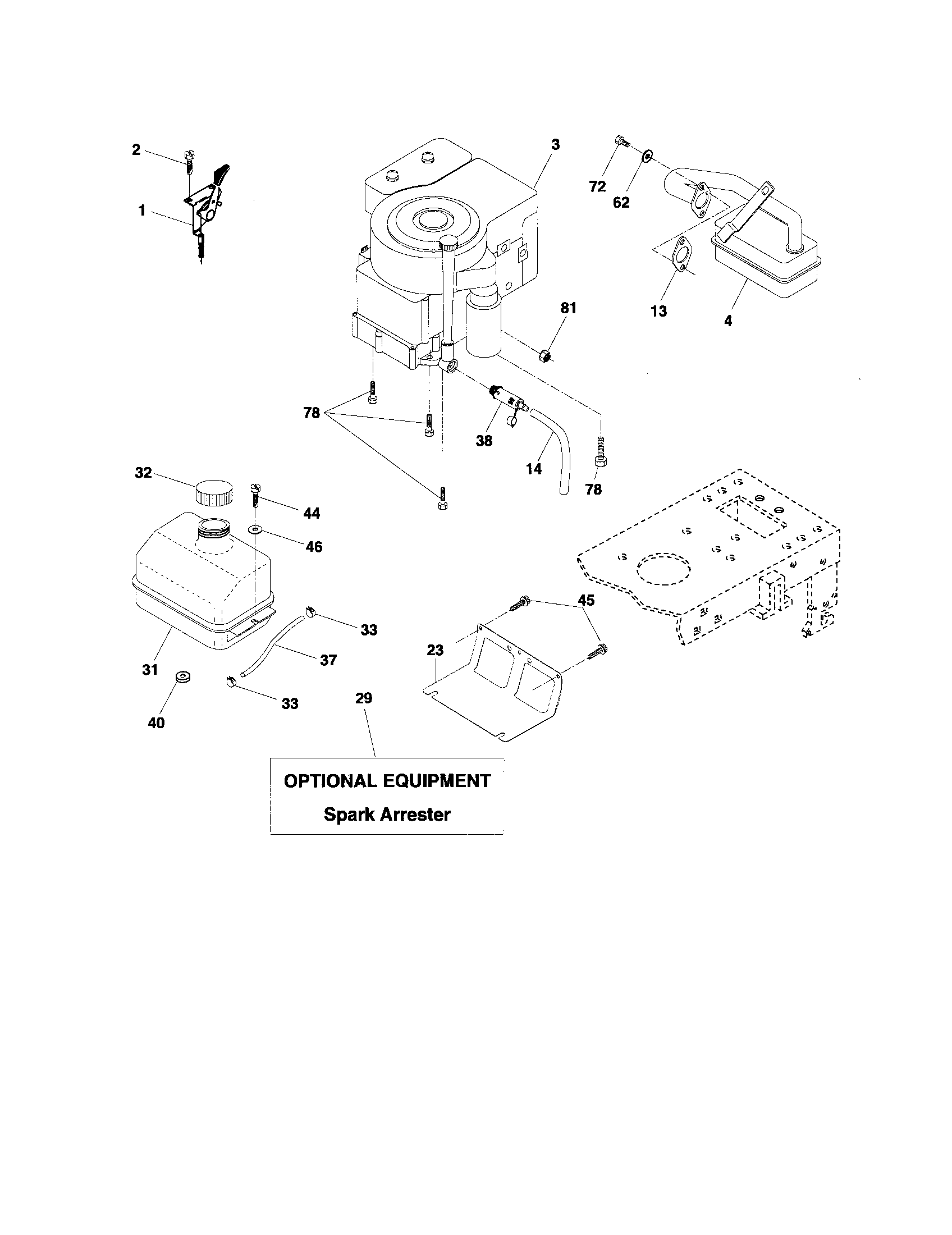 Poulan 96012000400 engine diagram