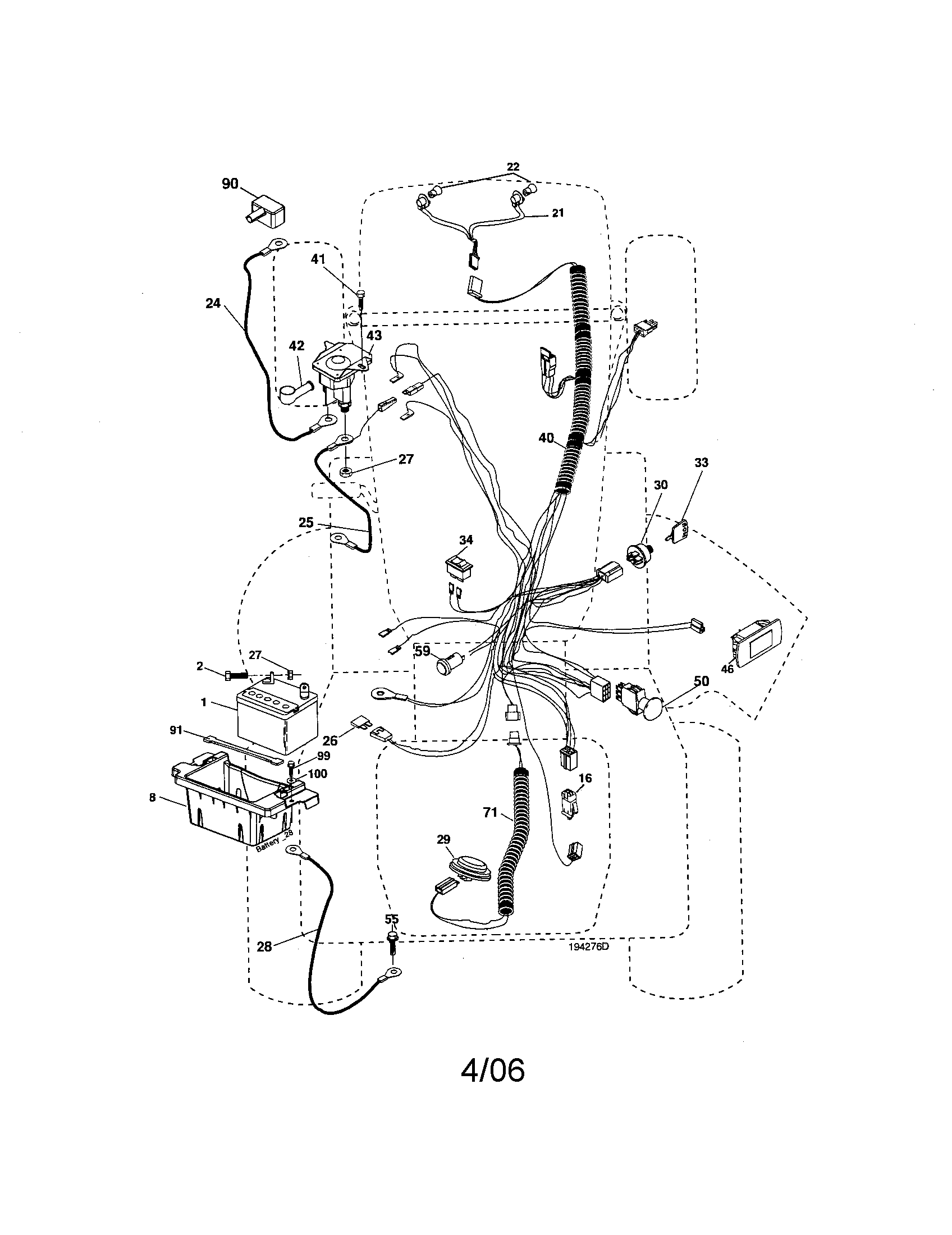 Husqvarna LOGTH2448T electrical diagram