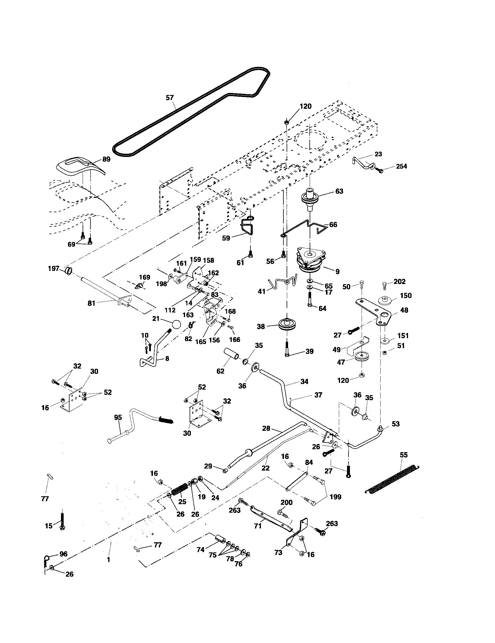 Poulan 96012003000 drive diagram