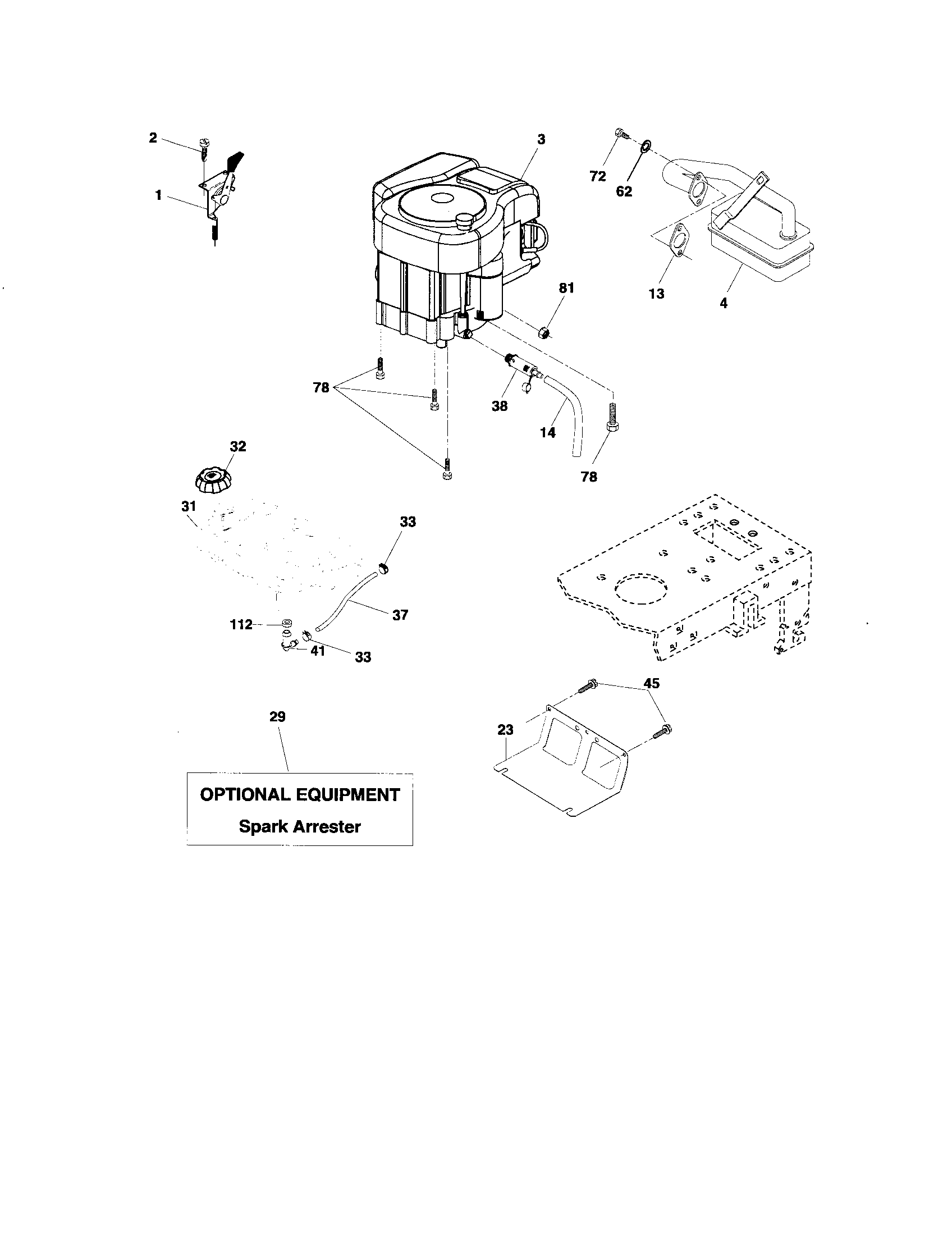 Poulan 96012003000 engine diagram