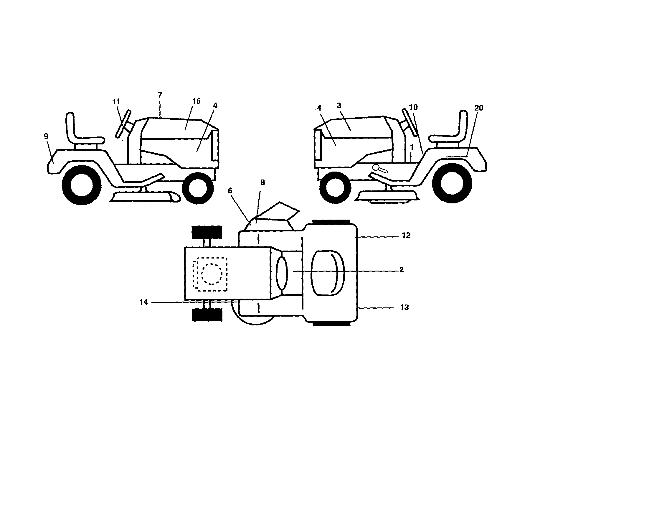 Poulan 96012000700 decals diagram