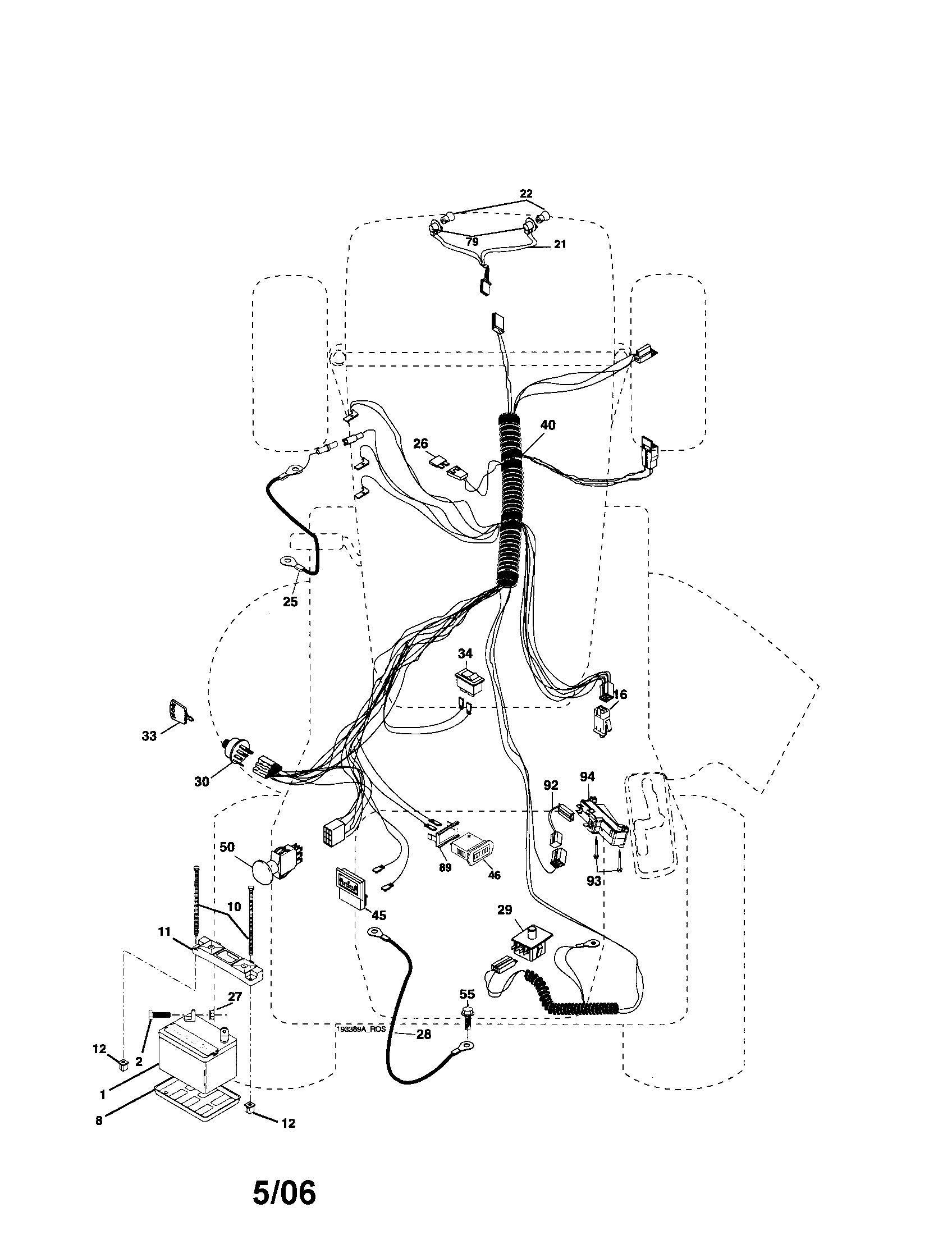 Poulan PK23H48YT electrical diagram