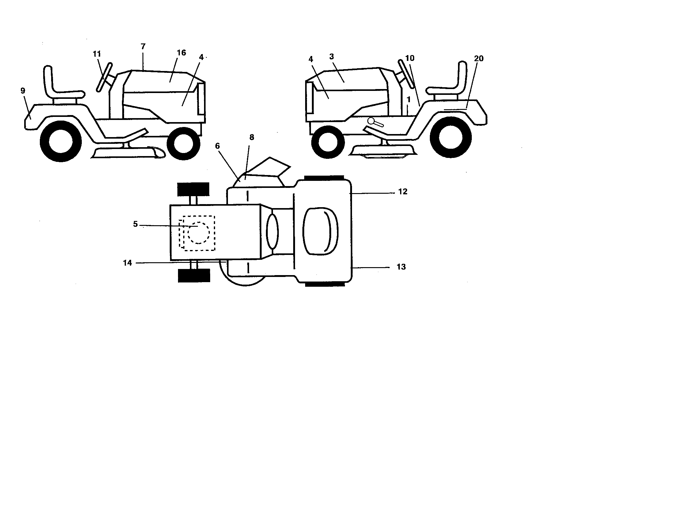 Poulan BB185H42LT decals diagram