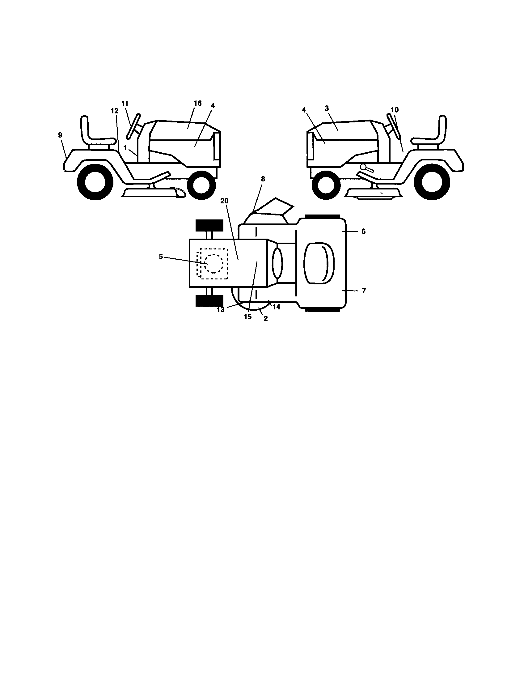 Poulan DB27H48YT decals diagram