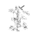 Poulan DB18542YT mower deck diagram