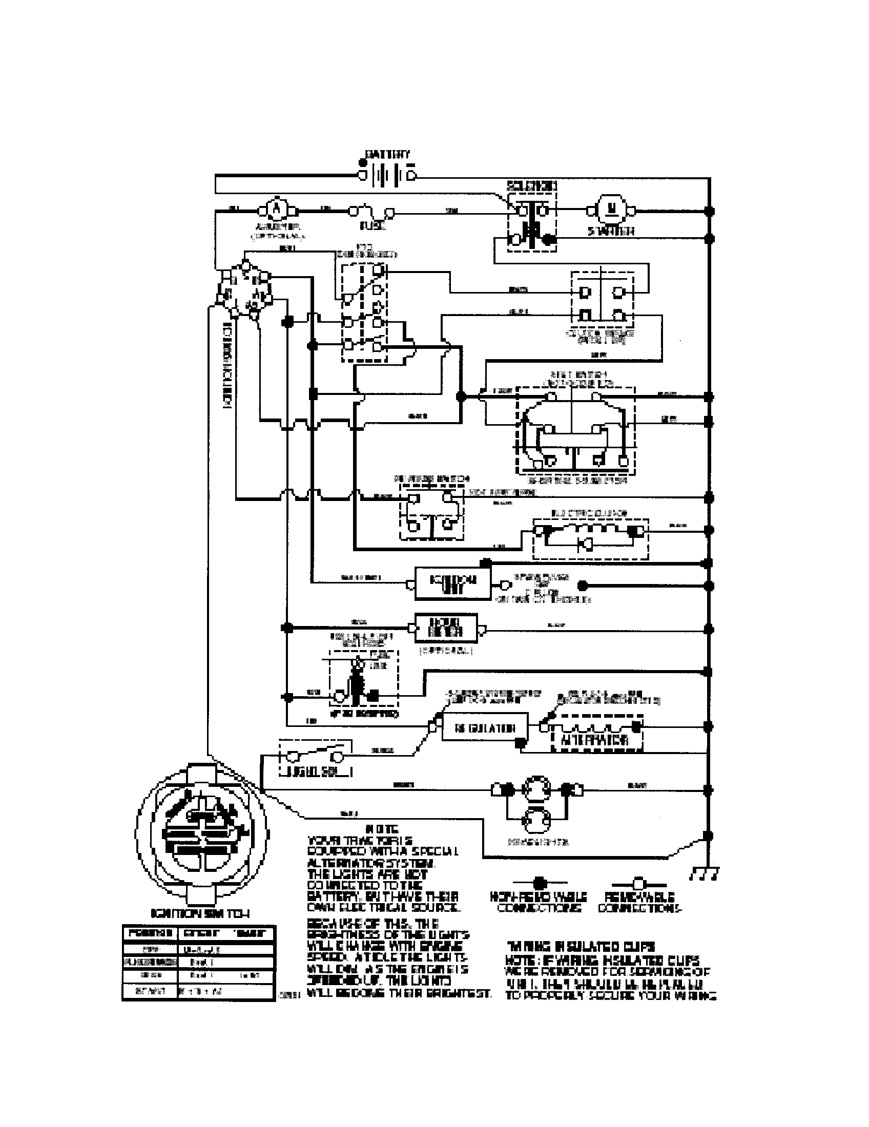 Poulan DB18542YT schematic-tractor diagram